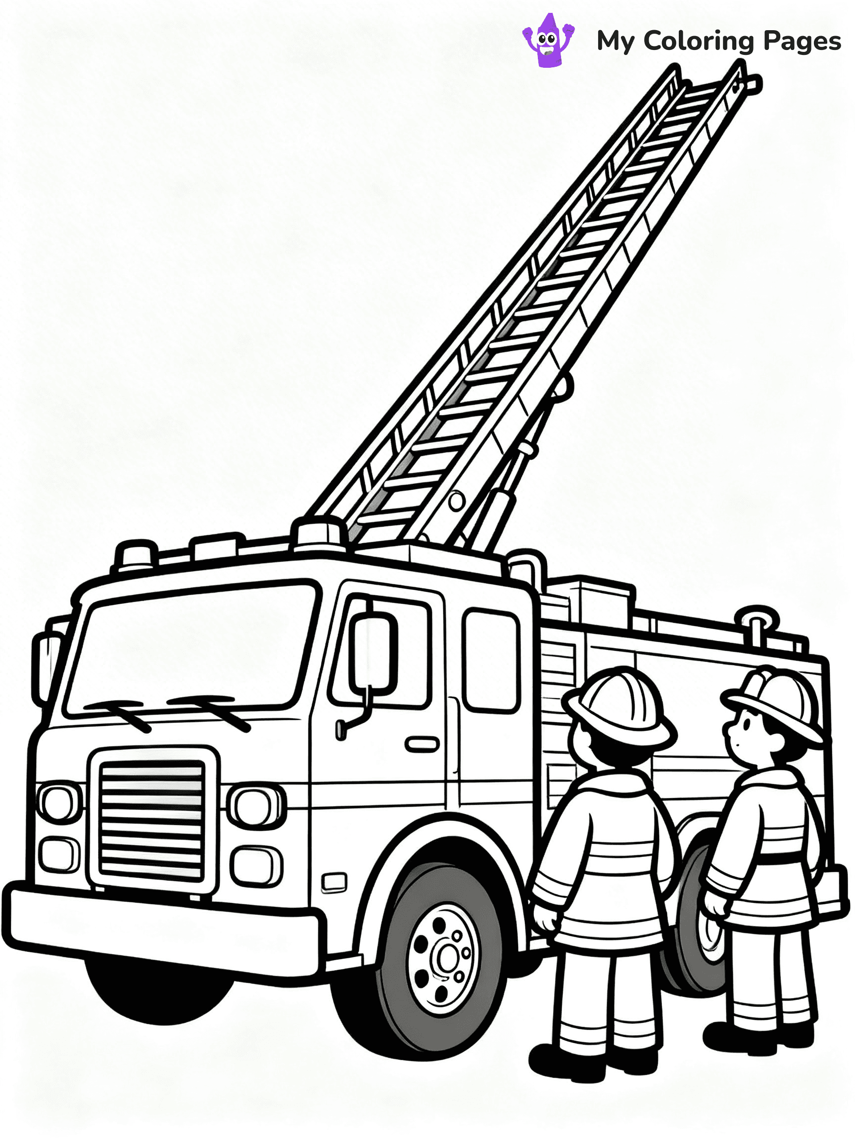 Fire Truck Coloring Pages - 28