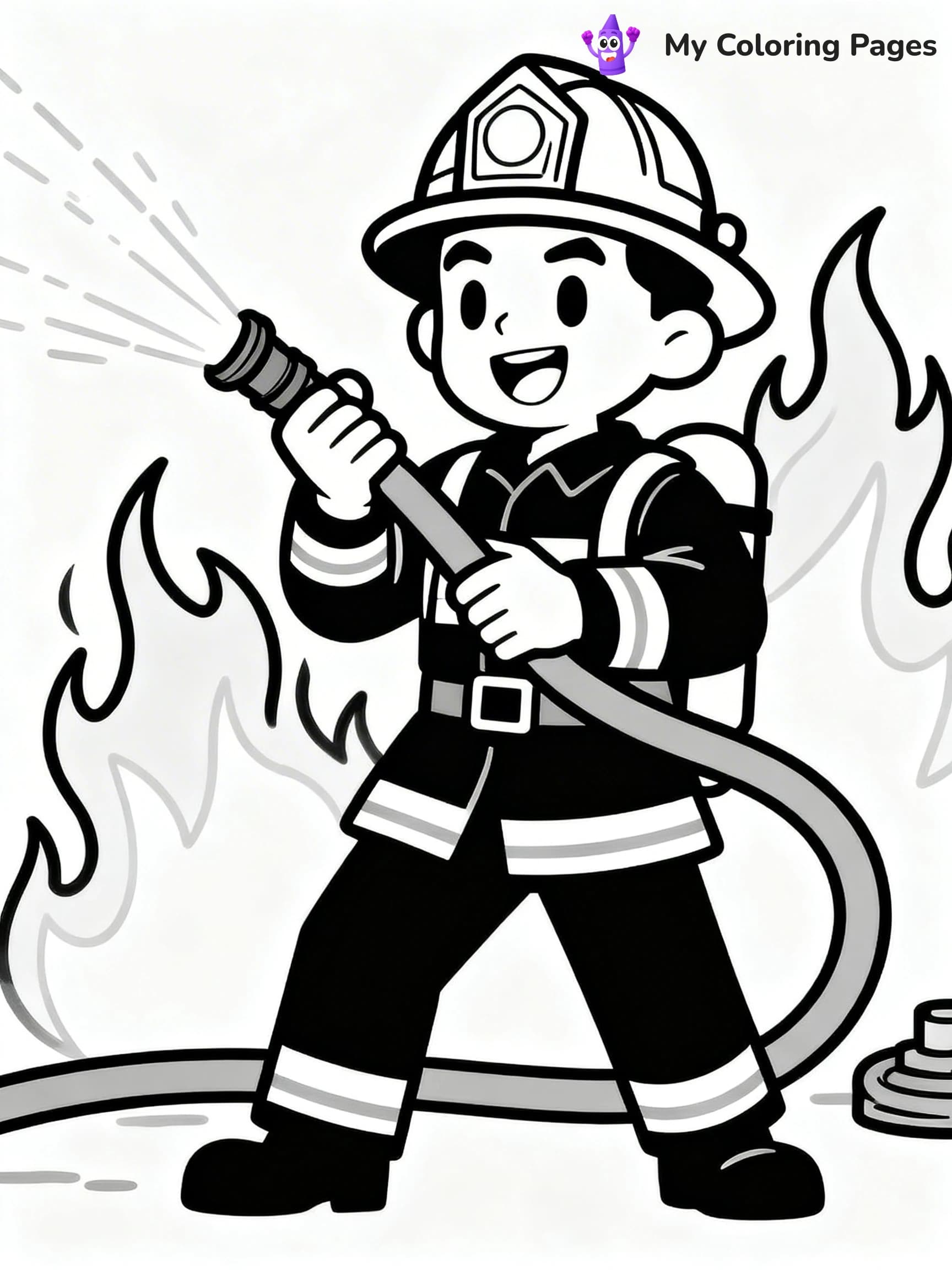 Fire Truck Coloring Pages - 24