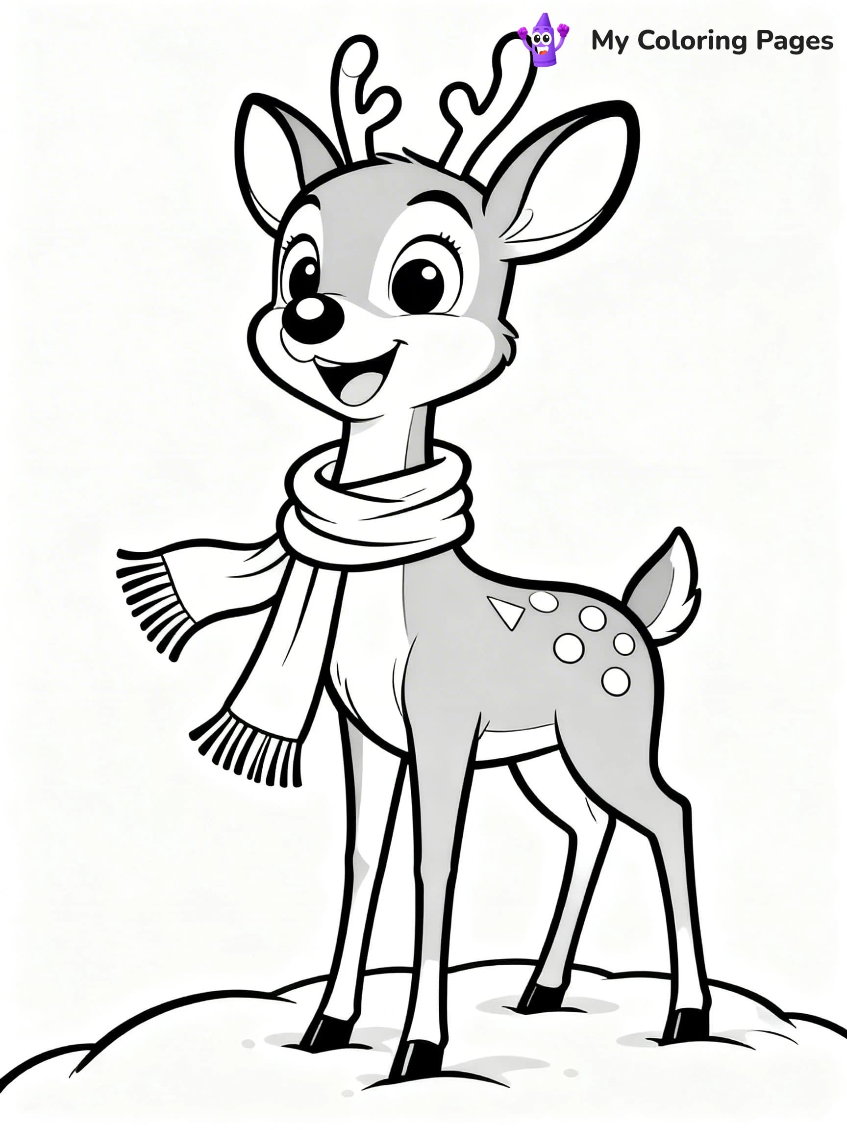 Rudolph the Red-Nosed Reindeer Coloring Pages - 17