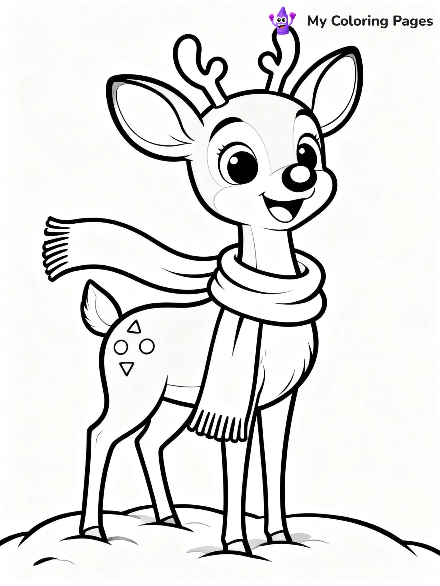 Rudolph the Red-Nosed Reindeer Coloring Pages - 16