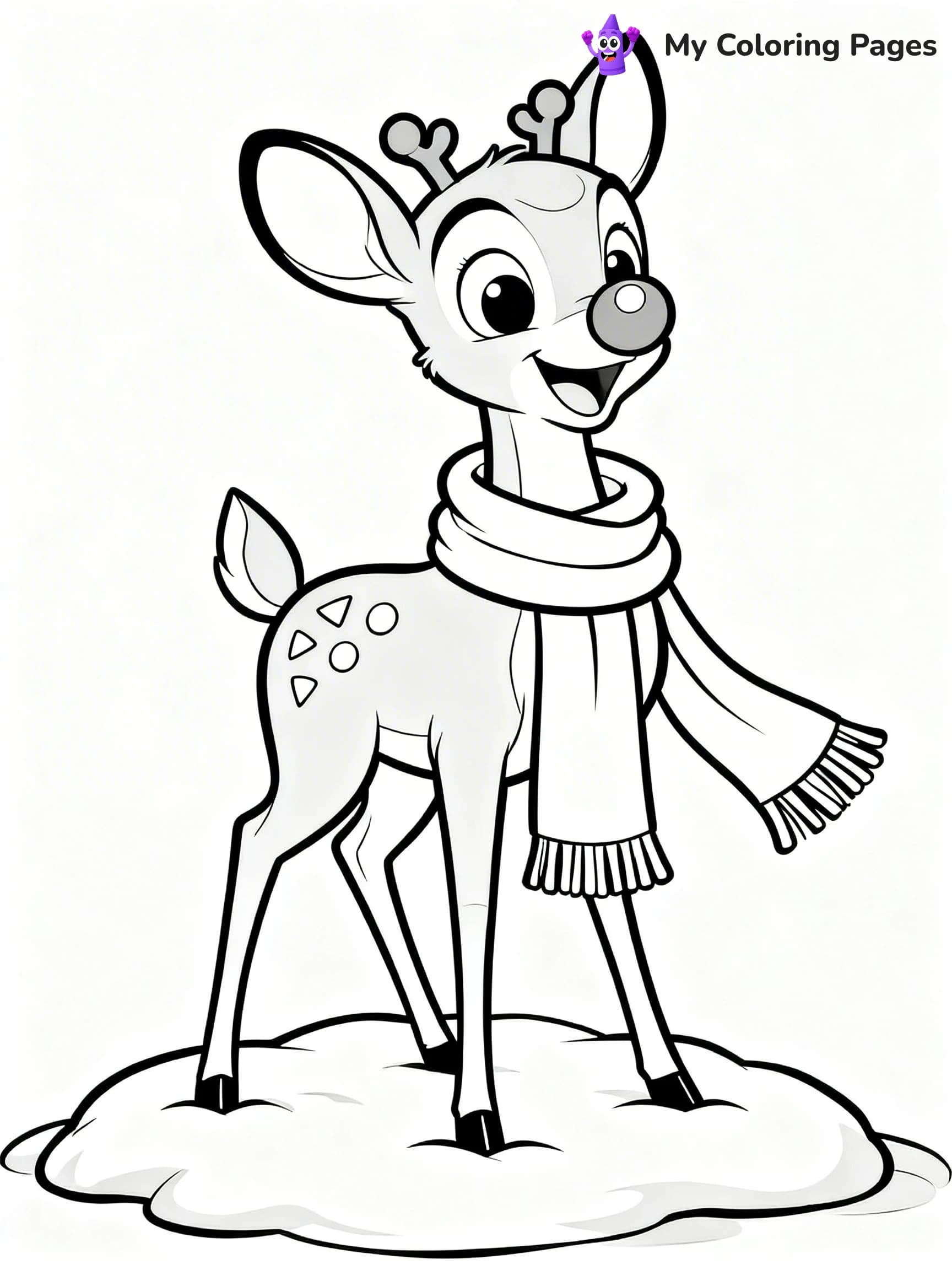 Rudolph the Red-Nosed Reindeer Coloring Pages - 15