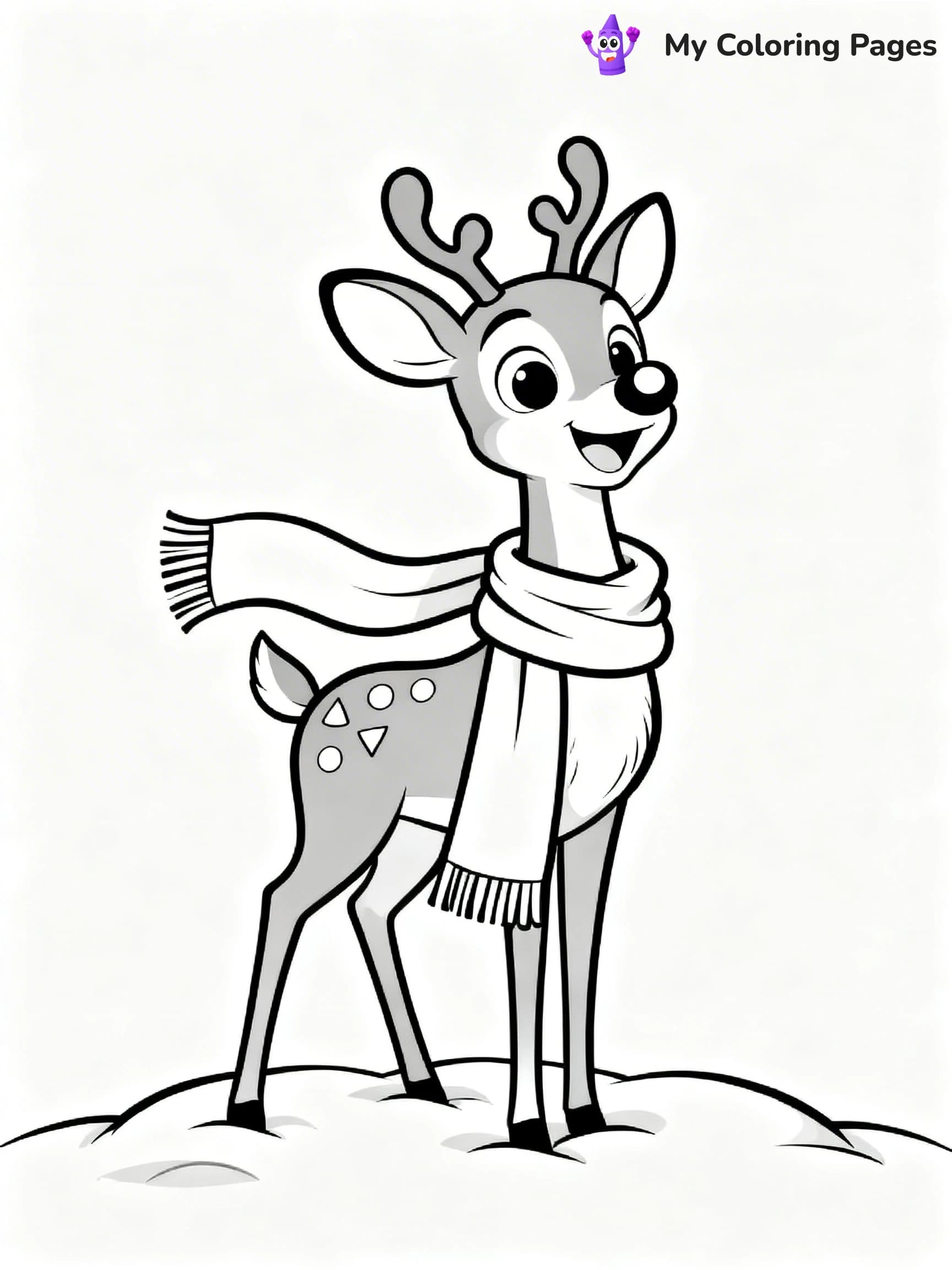 Rudolph the Red-Nosed Reindeer Coloring Pages - 14