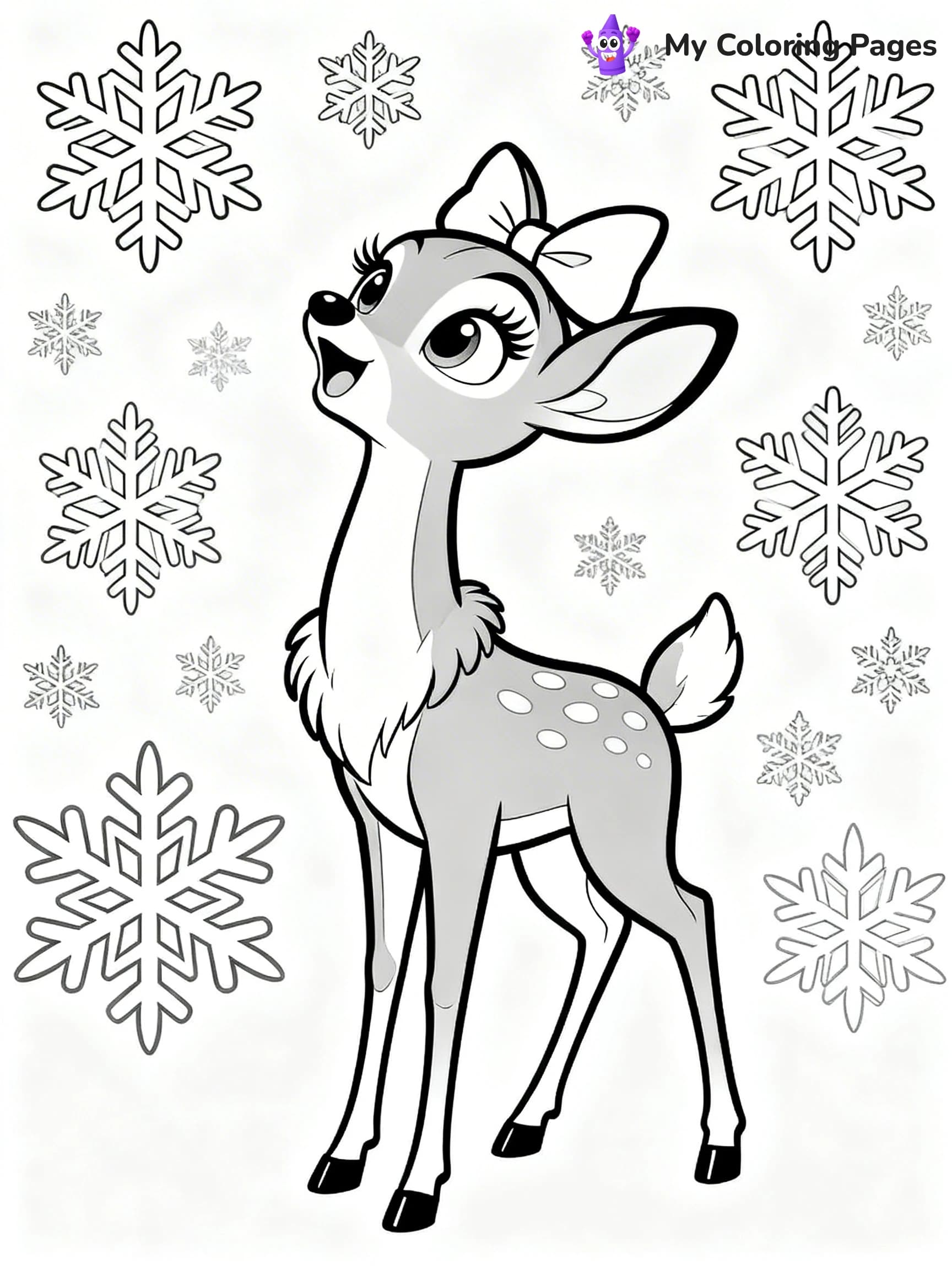 Rudolph the Red-Nosed Reindeer Coloring Pages - 4