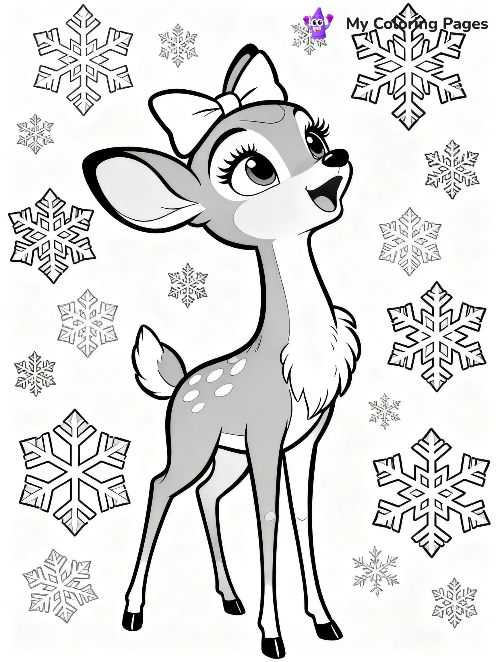 Rudolph the Red-Nosed Reindeer Coloring Pages - 3