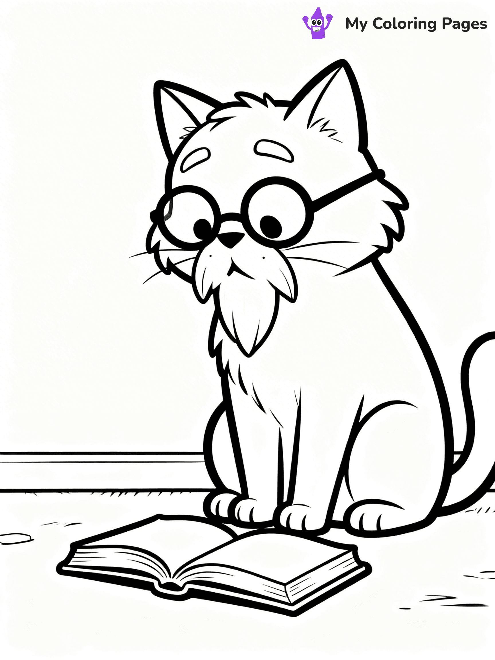 Cartoon Cat Coloring Pages - 236