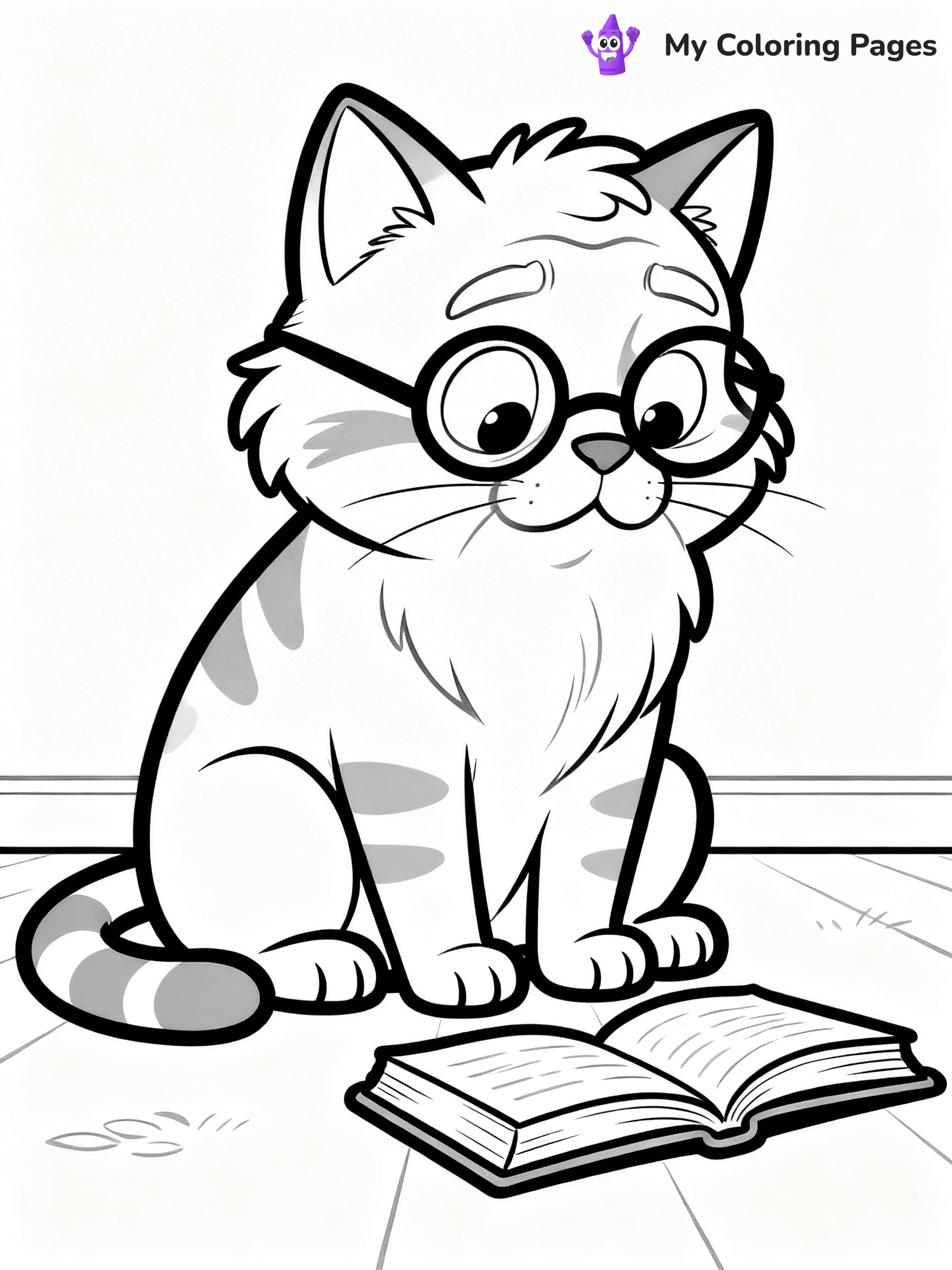 Cartoon Cat Coloring Pages - 230