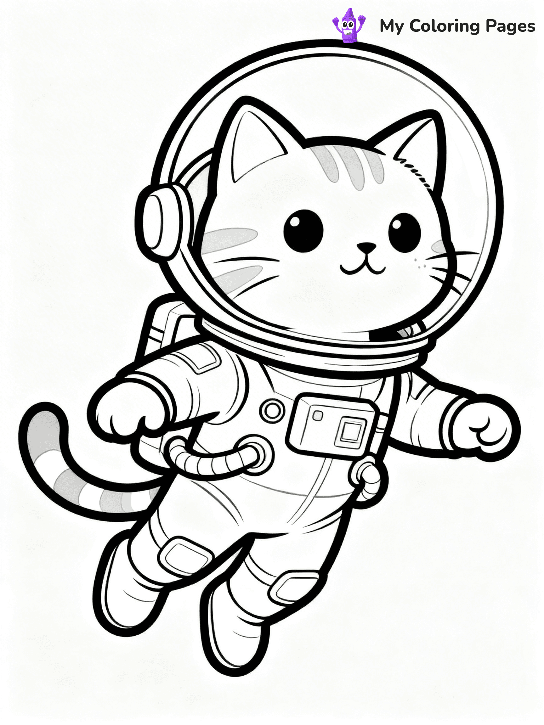 Cartoon Cat Coloring Pages - 209