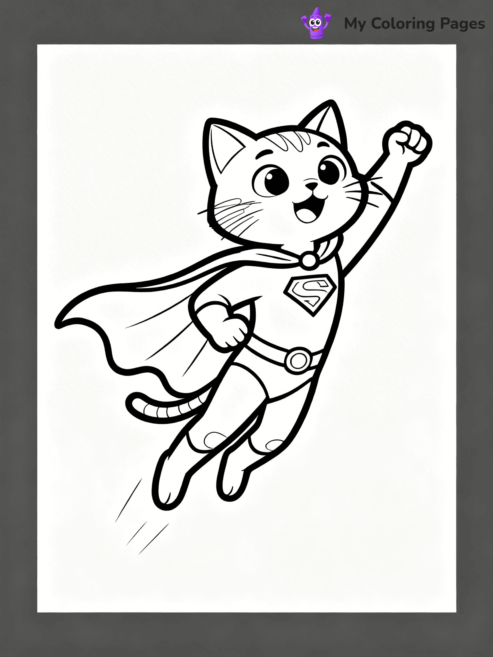 Cartoon Cat Coloring Pages - 208