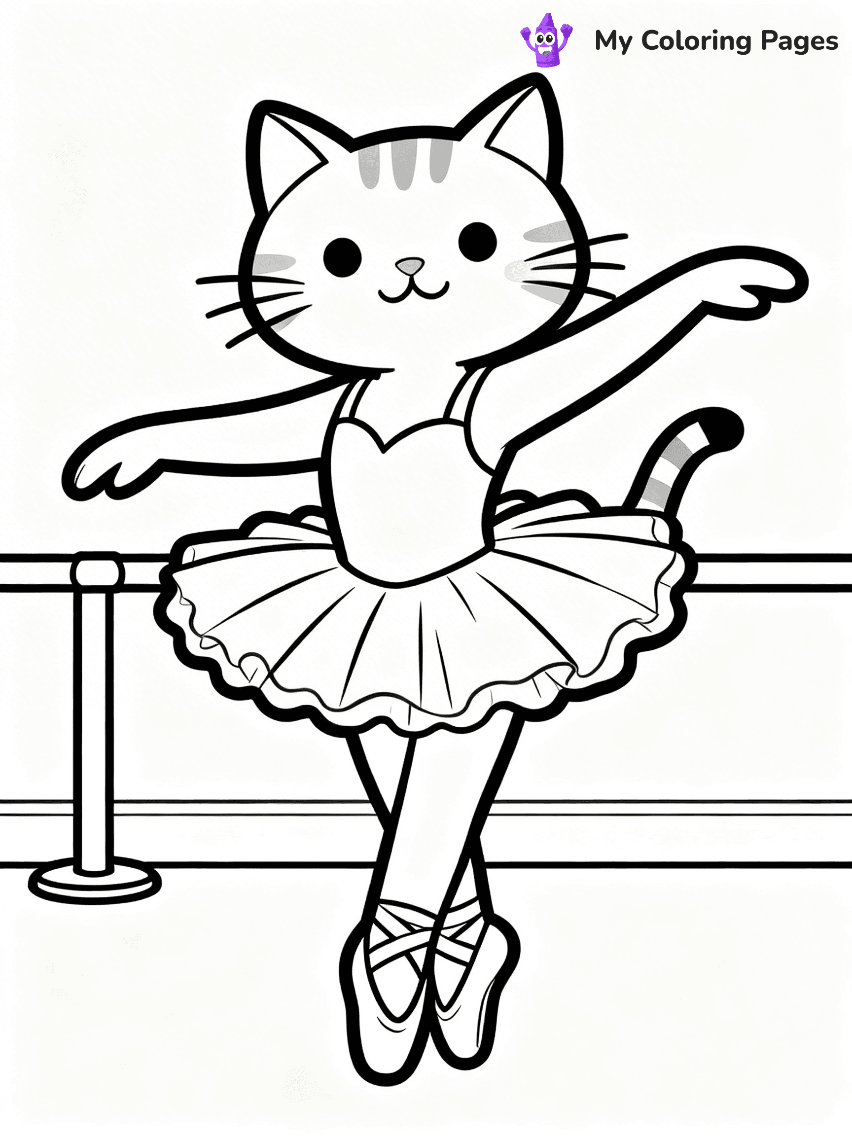 Cartoon Cat Coloring Pages - 146
