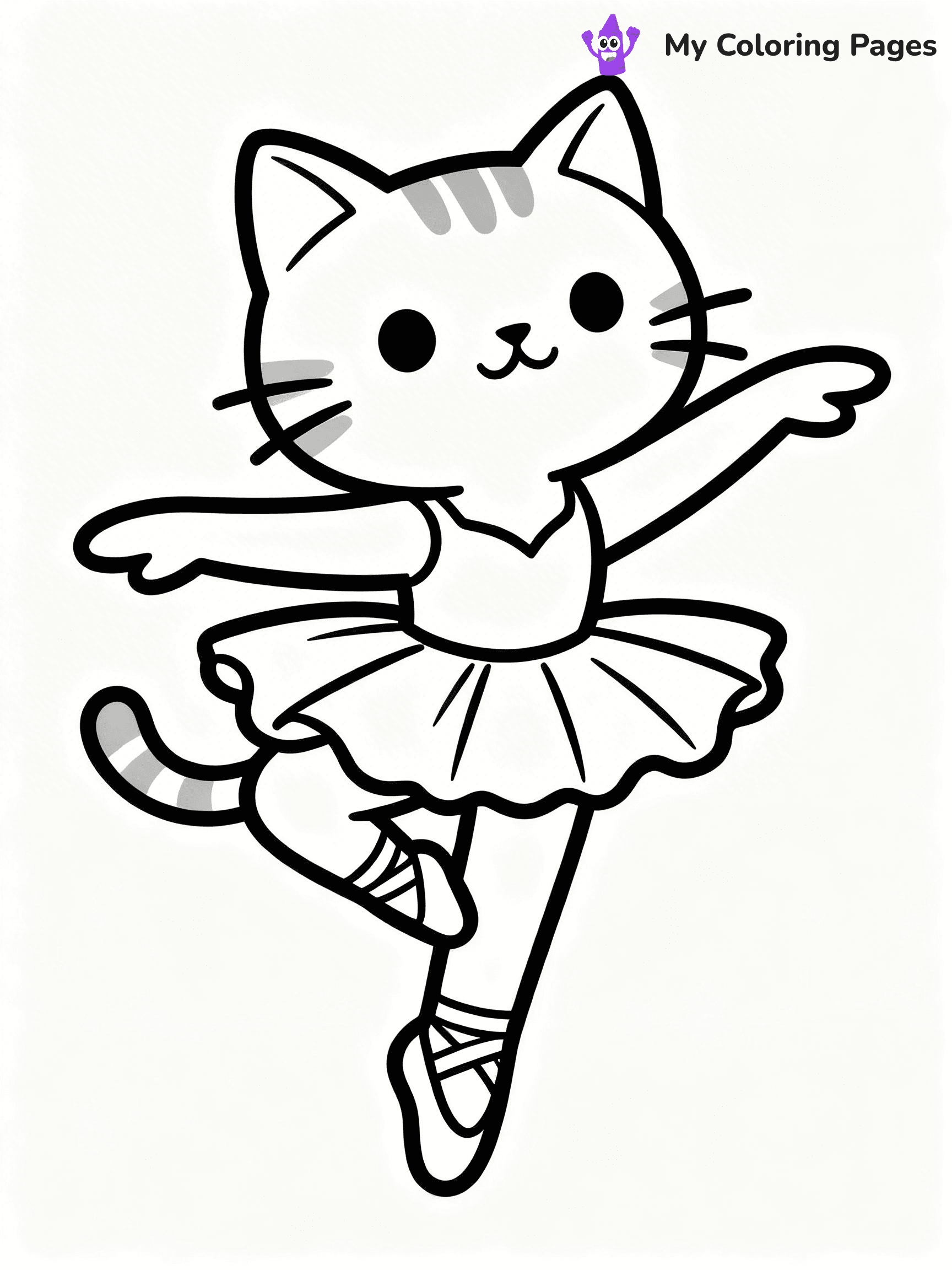Cartoon Cat Coloring Pages - 144