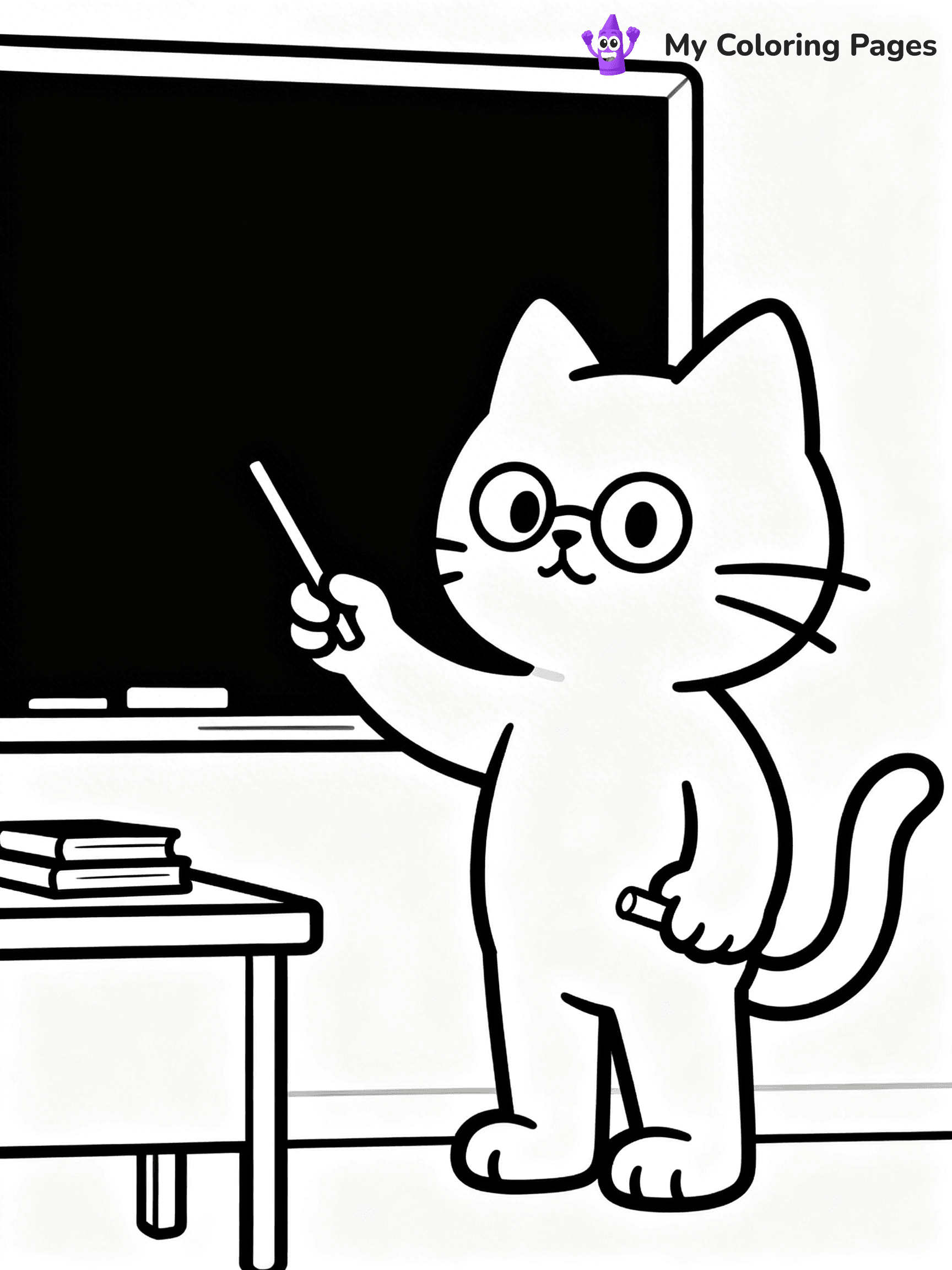 Cartoon Cat Coloring Pages - 137