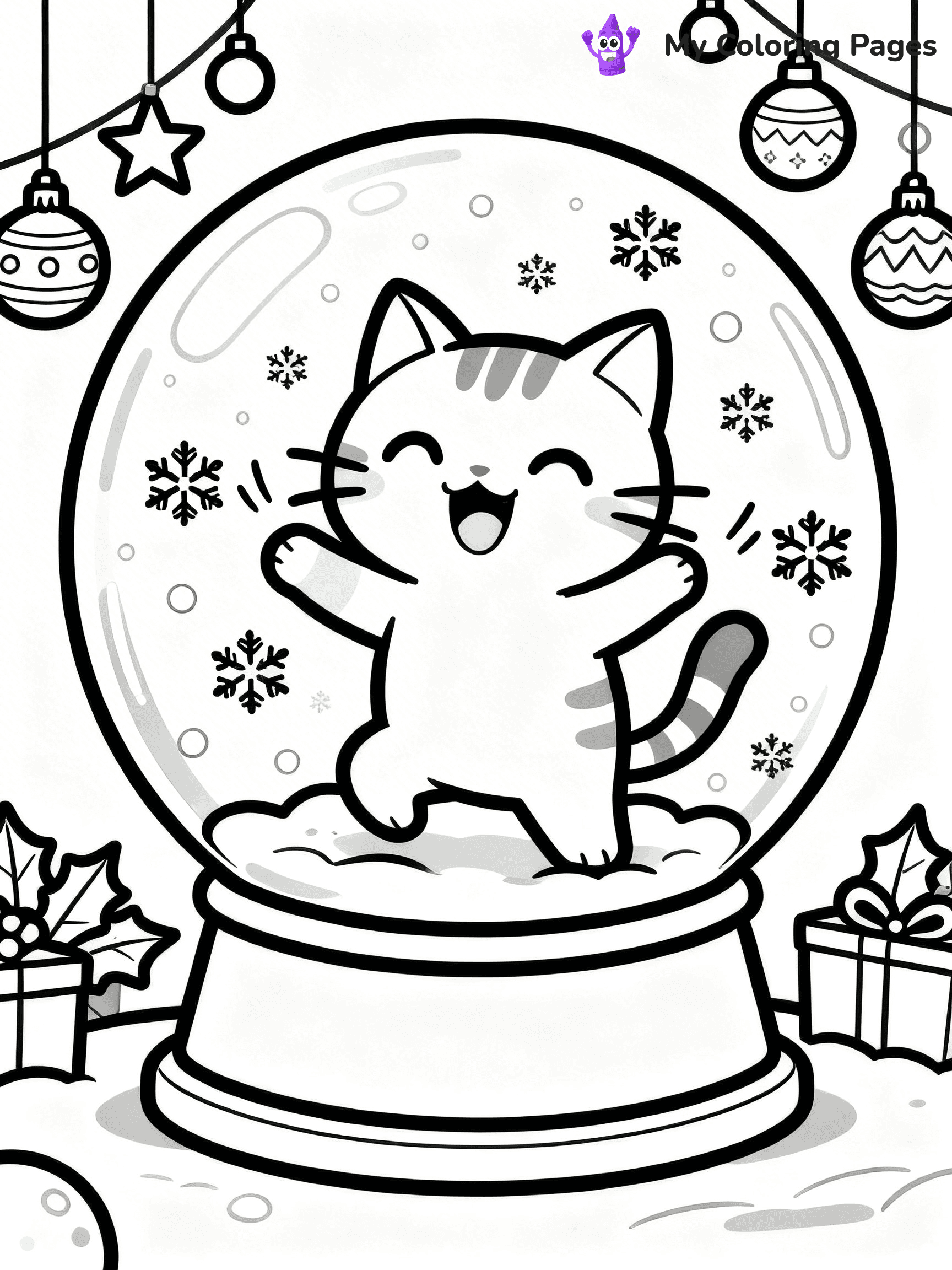 Cartoon Cat Coloring Pages - 93
