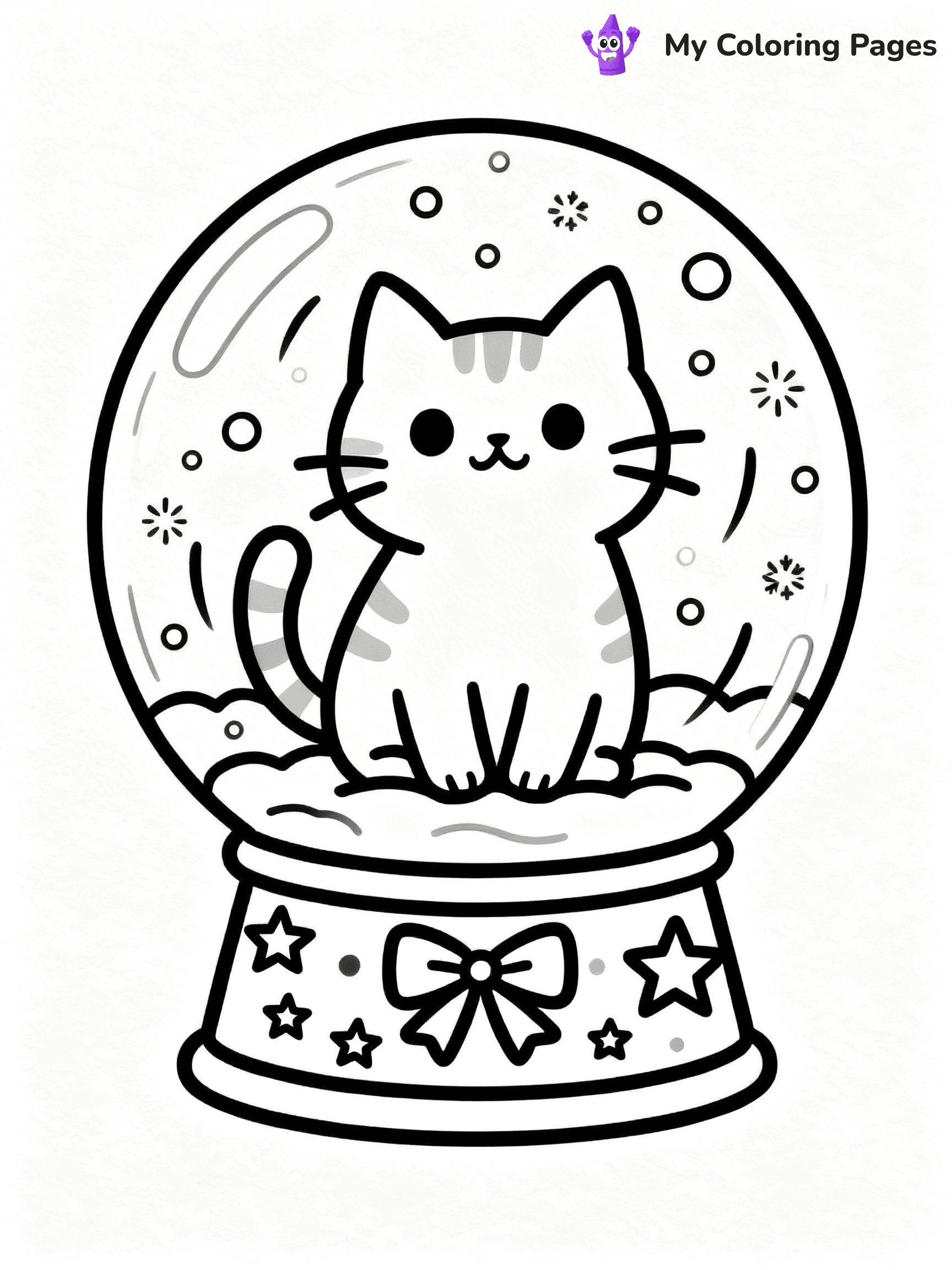 Cartoon Cat Coloring Pages - 92