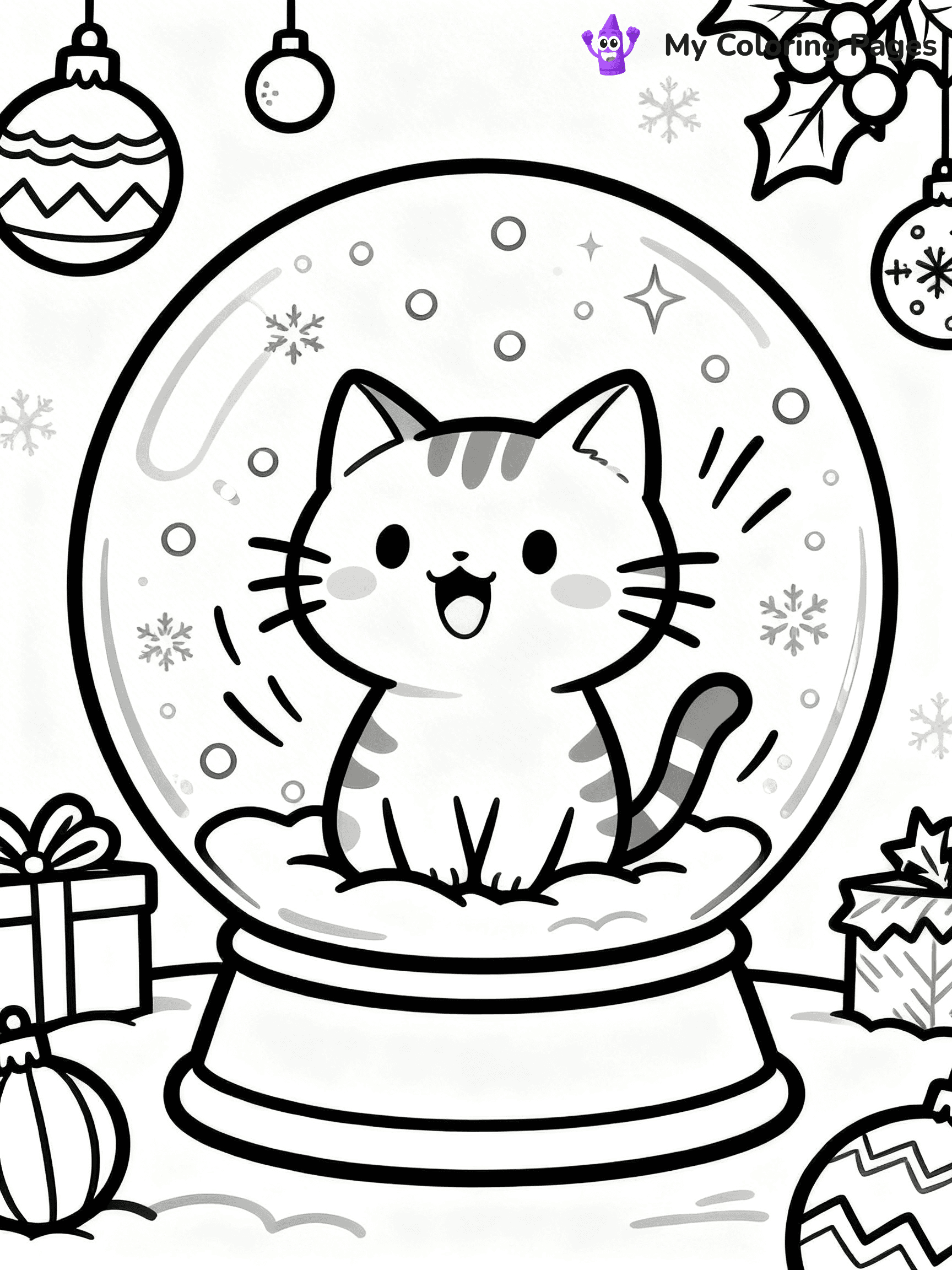 Cartoon Cat Coloring Pages - 91