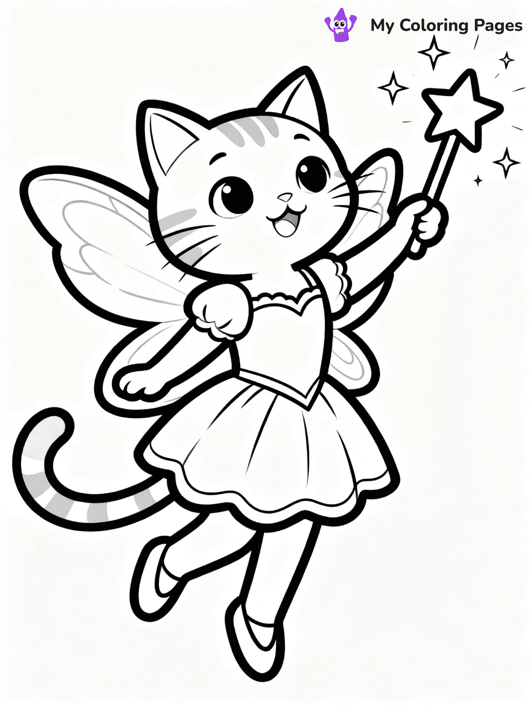 Cartoon Cat Coloring Pages - 38