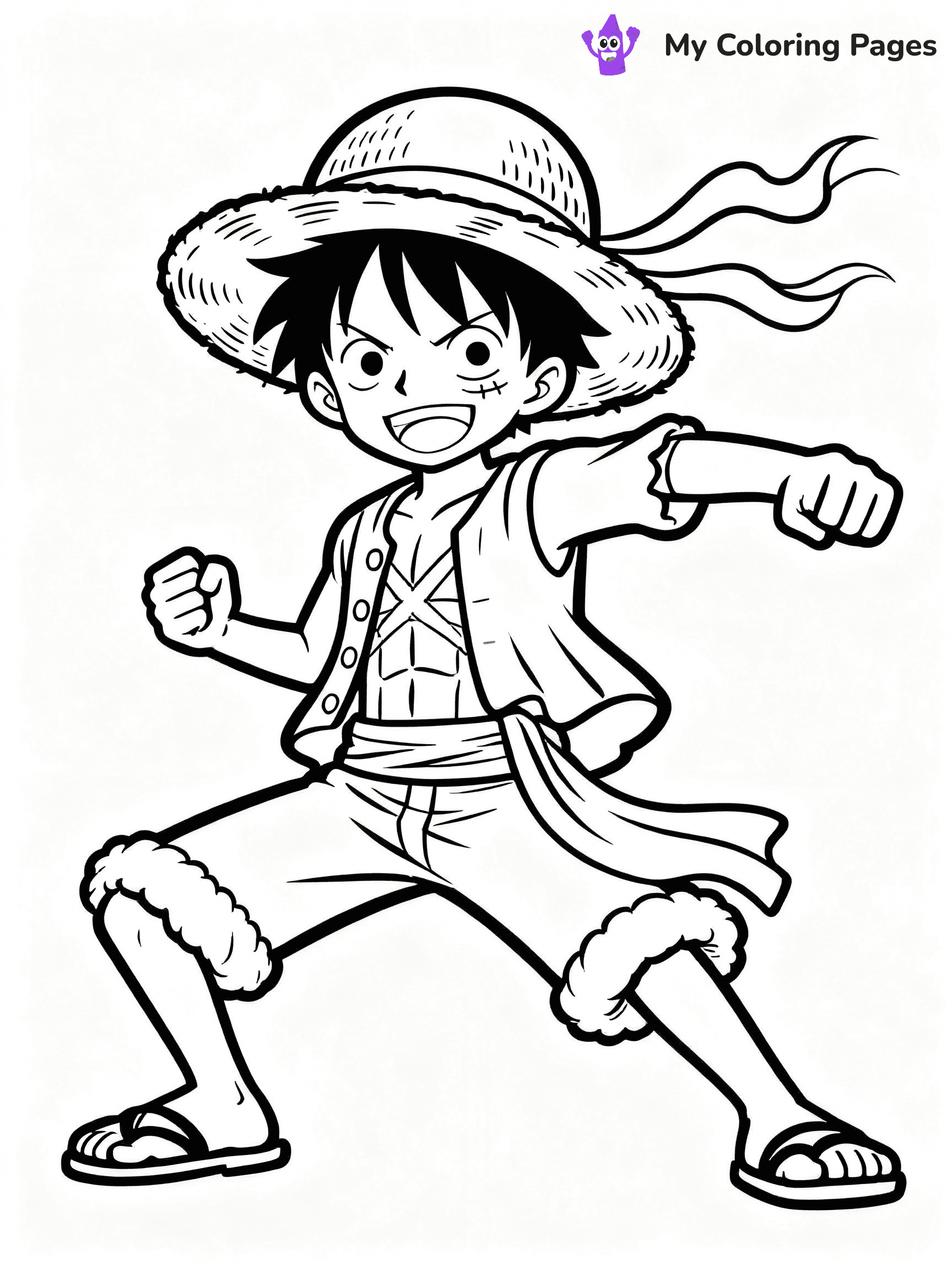 Luffy Coloring Pages - 12