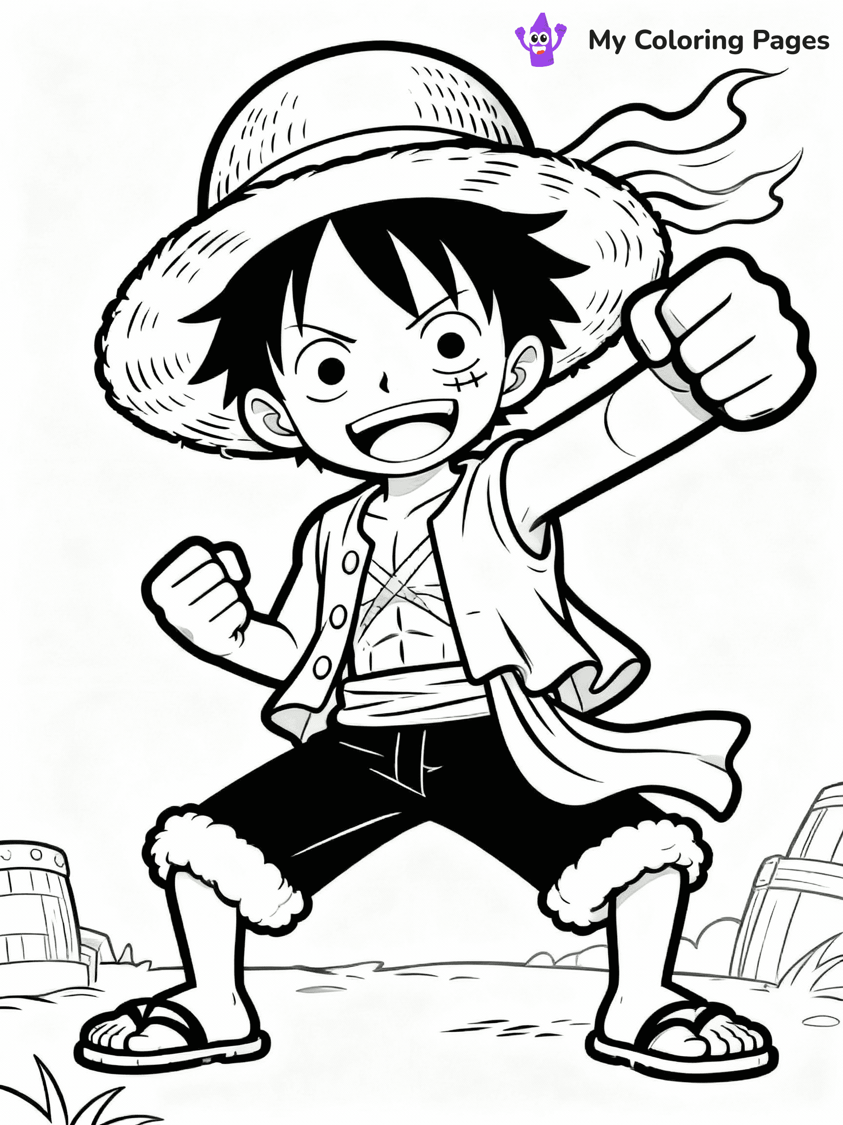 Luffy Coloring Pages - 11