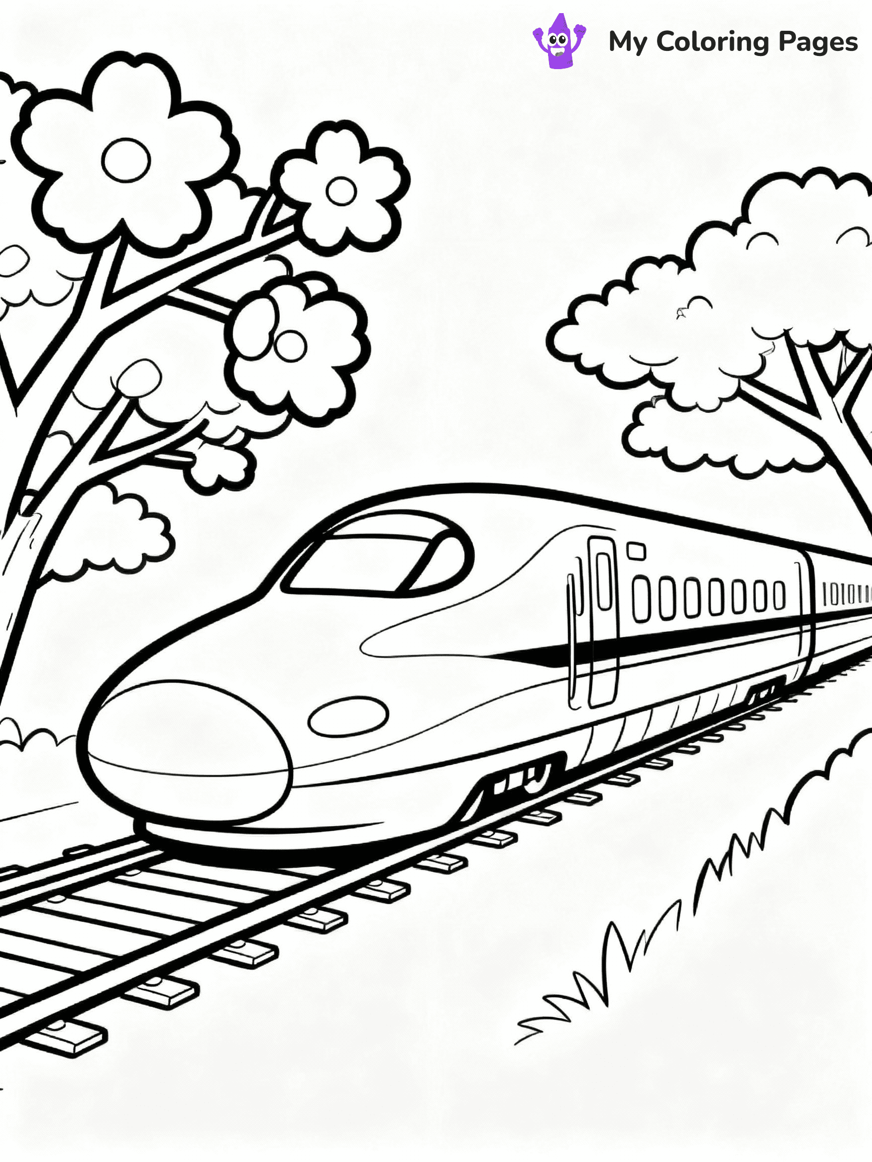 ⚠️ CRITICAL REQUIREMENT - ABSOLUTE BLACK AND WHITE ONLY ⚠️
This MUST be a BLACK AND WHITE line drawing ONLY. NO COLORS whatsoever.
- ONLY pure black lines (#000000) on pure white background (#FFFFFF)
- ABSOLUTELY NO colors, NO shading, NO gradients, NO grayscale
- If there are ANY colors in the output, the image is REJECTED
- This is a COLORING PAGE - meant to be COLORED IN by children
- The output must be UNCOLORED line art ready for coloring
⚠️ SUBJECT TO DRAW: Japanese bullet train speeding past cherry blossoms, sleek design, in modern anime style
(REMEMBER: Output must be BLACK AND WHITE line art only, NOT colored!)
# COLORING PAGE: BLACK OUTLINES ONLY - WHITE BACKGROUND MANDATORY
Create a **coloring book page** using EXACTLY two values: black lines, white space.
## NON-NEGOTIABLE BINARY RULES
- **ONLY #000000 (black) and #FFFFFF (white)** - NO other values exist
- **EVERY PIXEL = BLACK OR WHITE** - no gray/shading/antialiasing
- **WHITE BACKGROUND MANDATORY** - entire canvas stays white
- **ALL SHAPES HOLLOW** - everything is empty outlines waiting to be colored
- **FORBIDDEN:** fills, shading, gradients, patterns, textures, colors
- **NO SOLID REGIONS** - if it's not a thin line, it's wrong
## Universal Line Standards
- Black outlines ONLY - thin, uniform weight
- Every shape completely empty inside
- Closed contours suitable for coloring
- Simple flat illustration - zero depth/3D/realism
- **Style:** Whimsical Doodle Art Alley - rounded, friendly outlines (unless specified)
## Everything = Outline Only
- Characters/animals: hollow shapes
- Objects/clothing: empty contours
- Backgrounds/scenery: line work only
- Natural elements: outlined forms
- Dark/night areas: don't exist (use outlined symbols)
- Textures/patterns: convert to simple lines
## The Test
Can a child color EVERY white space with crayons? If any area is pre-filled/shaded/gray or colored in, it FAILS. Every shape must be waiting to receive color.
**FINAL OUTPUT**: Binary coloring page. Black lines define shapes. White spaces ready for coloring. Nothing else exists. No exceptions. Print-ready.
⚠️ FINAL REMINDER: Draw the subject "Japanese bullet train speeding past cherry blossoms, sleek design, in modern anime style" as BLACK AND WHITE line art. Zero colors in output.