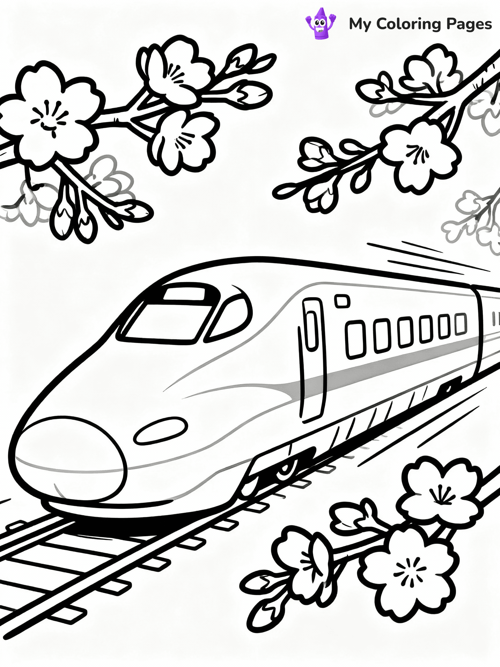 ⚠️ CRITICAL REQUIREMENT - ABSOLUTE BLACK AND WHITE ONLY ⚠️
This MUST be a BLACK AND WHITE line drawing ONLY. NO COLORS whatsoever.
- ONLY pure black lines (#000000) on pure white background (#FFFFFF)
- ABSOLUTELY NO colors, NO shading, NO gradients, NO grayscale
- If there are ANY colors in the output, the image is REJECTED
- This is a COLORING PAGE - meant to be COLORED IN by children
- The output must be UNCOLORED line art ready for coloring
⚠️ SUBJECT TO DRAW: Japanese bullet train speeding past cherry blossoms, sleek design, in modern anime style
(REMEMBER: Output must be BLACK AND WHITE line art only, NOT colored!)
# COLORING PAGE: BLACK OUTLINES ONLY - WHITE BACKGROUND MANDATORY
Create a **coloring book page** using EXACTLY two values: black lines, white space.
## NON-NEGOTIABLE BINARY RULES
- **ONLY #000000 (black) and #FFFFFF (white)** - NO other values exist
- **EVERY PIXEL = BLACK OR WHITE** - no gray/shading/antialiasing
- **WHITE BACKGROUND MANDATORY** - entire canvas stays white
- **ALL SHAPES HOLLOW** - everything is empty outlines waiting to be colored
- **FORBIDDEN:** fills, shading, gradients, patterns, textures, colors
- **NO SOLID REGIONS** - if it's not a thin line, it's wrong
## Universal Line Standards
- Black outlines ONLY - thin, uniform weight
- Every shape completely empty inside
- Closed contours suitable for coloring
- Simple flat illustration - zero depth/3D/realism
- **Style:** Whimsical Doodle Art Alley - rounded, friendly outlines (unless specified)
## Everything = Outline Only
- Characters/animals: hollow shapes
- Objects/clothing: empty contours
- Backgrounds/scenery: line work only
- Natural elements: outlined forms
- Dark/night areas: don't exist (use outlined symbols)
- Textures/patterns: convert to simple lines
## The Test
Can a child color EVERY white space with crayons? If any area is pre-filled/shaded/gray or colored in, it FAILS. Every shape must be waiting to receive color.
**FINAL OUTPUT**: Binary coloring page. Black lines define shapes. White spaces ready for coloring. Nothing else exists. No exceptions. Print-ready.
⚠️ FINAL REMINDER: Draw the subject "Japanese bullet train speeding past cherry blossoms, sleek design, in modern anime style" as BLACK AND WHITE line art. Zero colors in output.