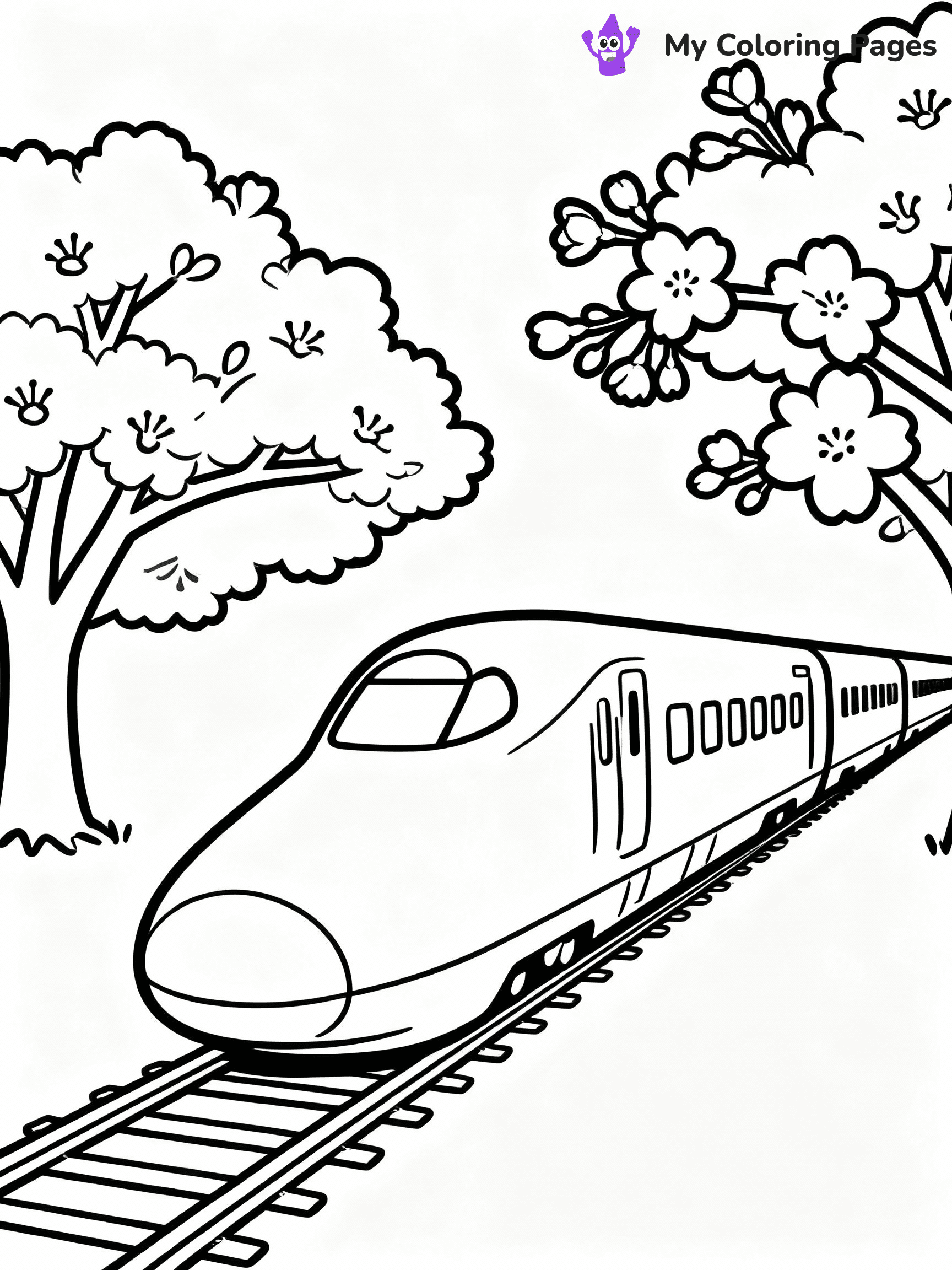 ⚠️ CRITICAL REQUIREMENT - ABSOLUTE BLACK AND WHITE ONLY ⚠️
This MUST be a BLACK AND WHITE line drawing ONLY. NO COLORS whatsoever.
- ONLY pure black lines (#000000) on pure white background (#FFFFFF)
- ABSOLUTELY NO colors, NO shading, NO gradients, NO grayscale
- If there are ANY colors in the output, the image is REJECTED
- This is a COLORING PAGE - meant to be COLORED IN by children
- The output must be UNCOLORED line art ready for coloring
⚠️ SUBJECT TO DRAW: Japanese bullet train speeding past cherry blossoms, sleek design, in modern anime style
(REMEMBER: Output must be BLACK AND WHITE line art only, NOT colored!)
# COLORING PAGE: BLACK OUTLINES ONLY - WHITE BACKGROUND MANDATORY
Create a **coloring book page** using EXACTLY two values: black lines, white space.
## NON-NEGOTIABLE BINARY RULES
- **ONLY #000000 (black) and #FFFFFF (white)** - NO other values exist
- **EVERY PIXEL = BLACK OR WHITE** - no gray/shading/antialiasing
- **WHITE BACKGROUND MANDATORY** - entire canvas stays white
- **ALL SHAPES HOLLOW** - everything is empty outlines waiting to be colored
- **FORBIDDEN:** fills, shading, gradients, patterns, textures, colors
- **NO SOLID REGIONS** - if it's not a thin line, it's wrong
## Universal Line Standards
- Black outlines ONLY - thin, uniform weight
- Every shape completely empty inside
- Closed contours suitable for coloring
- Simple flat illustration - zero depth/3D/realism
- **Style:** Whimsical Doodle Art Alley - rounded, friendly outlines (unless specified)
## Everything = Outline Only
- Characters/animals: hollow shapes
- Objects/clothing: empty contours
- Backgrounds/scenery: line work only
- Natural elements: outlined forms
- Dark/night areas: don't exist (use outlined symbols)
- Textures/patterns: convert to simple lines
## The Test
Can a child color EVERY white space with crayons? If any area is pre-filled/shaded/gray or colored in, it FAILS. Every shape must be waiting to receive color.
**FINAL OUTPUT**: Binary coloring page. Black lines define shapes. White spaces ready for coloring. Nothing else exists. No exceptions. Print-ready.
⚠️ FINAL REMINDER: Draw the subject "Japanese bullet train speeding past cherry blossoms, sleek design, in modern anime style" as BLACK AND WHITE line art. Zero colors in output.