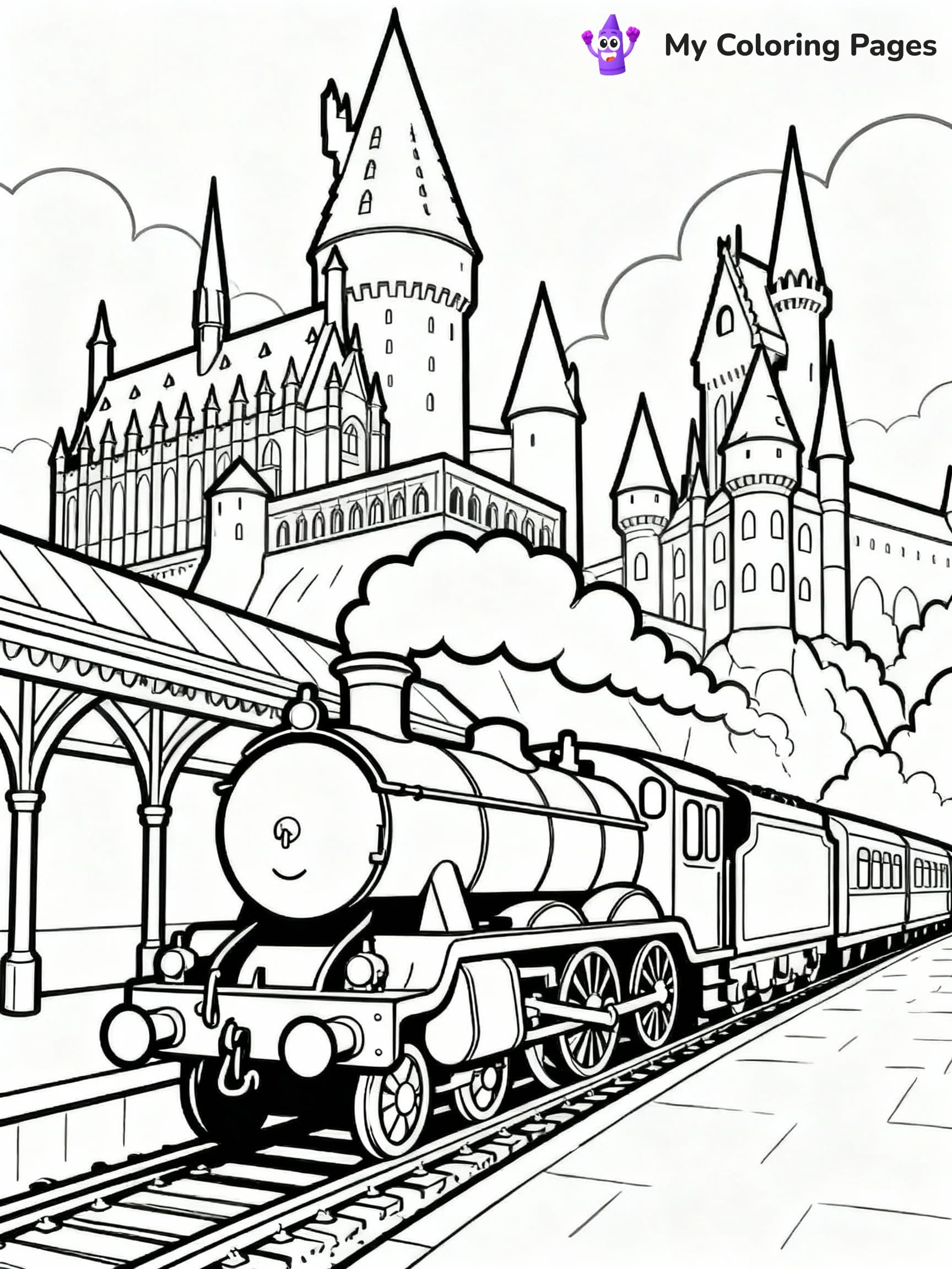 Train Coloring Pages - 24