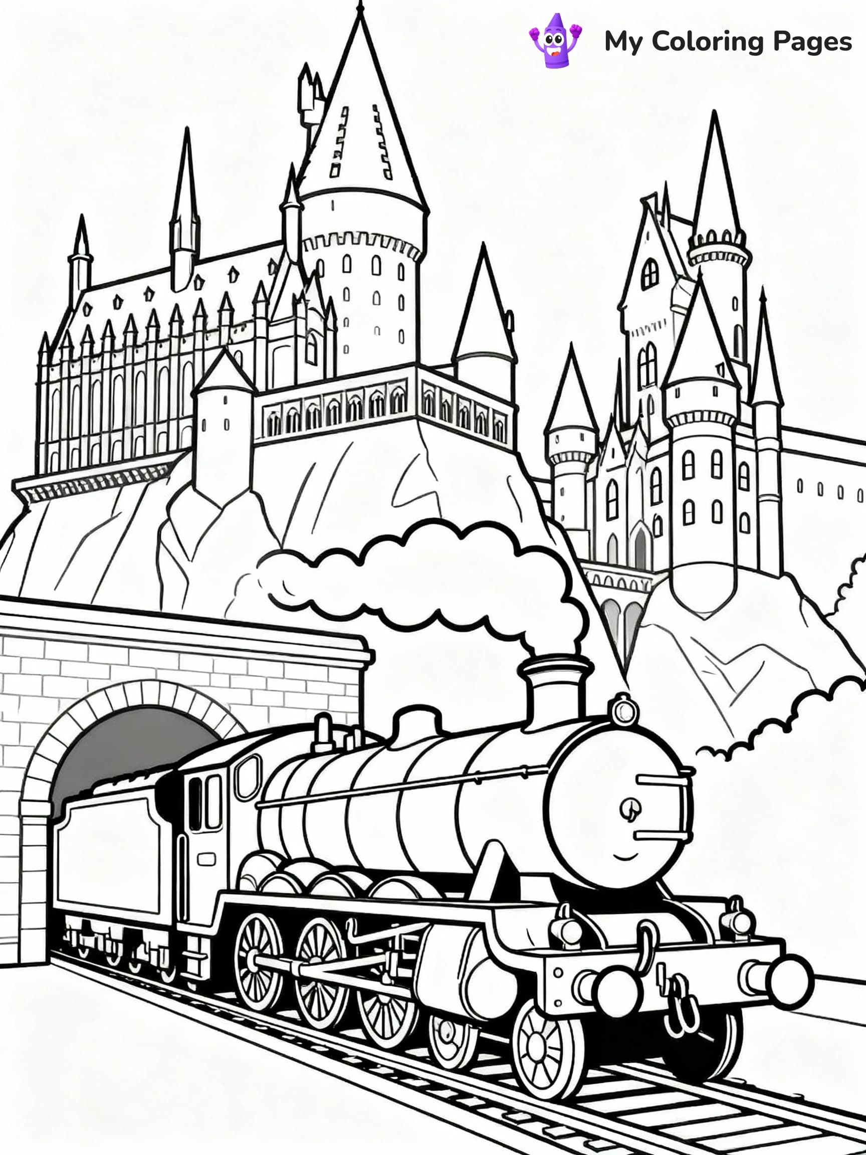 Train Coloring Pages - 19