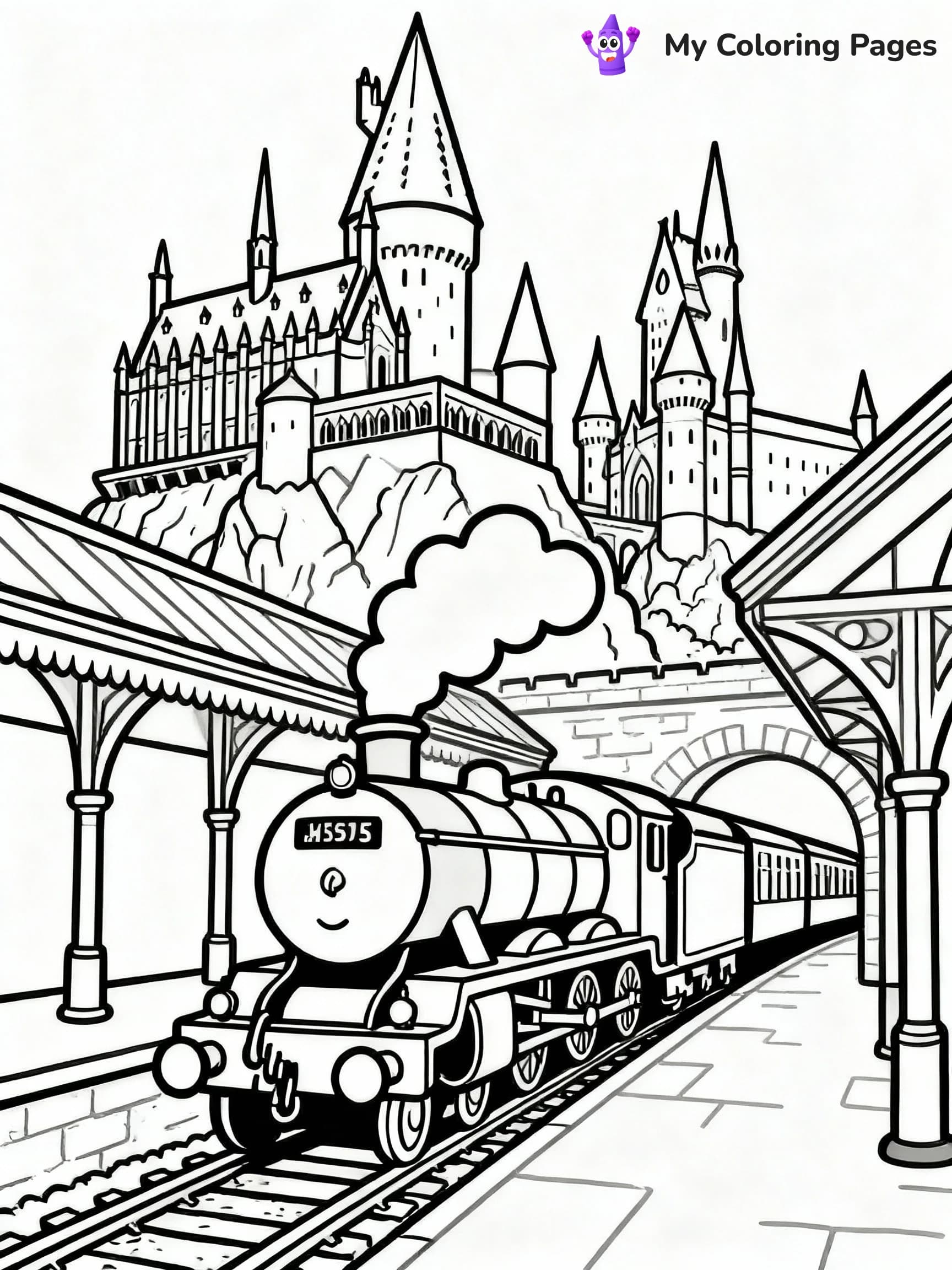 Train Coloring Pages - 13