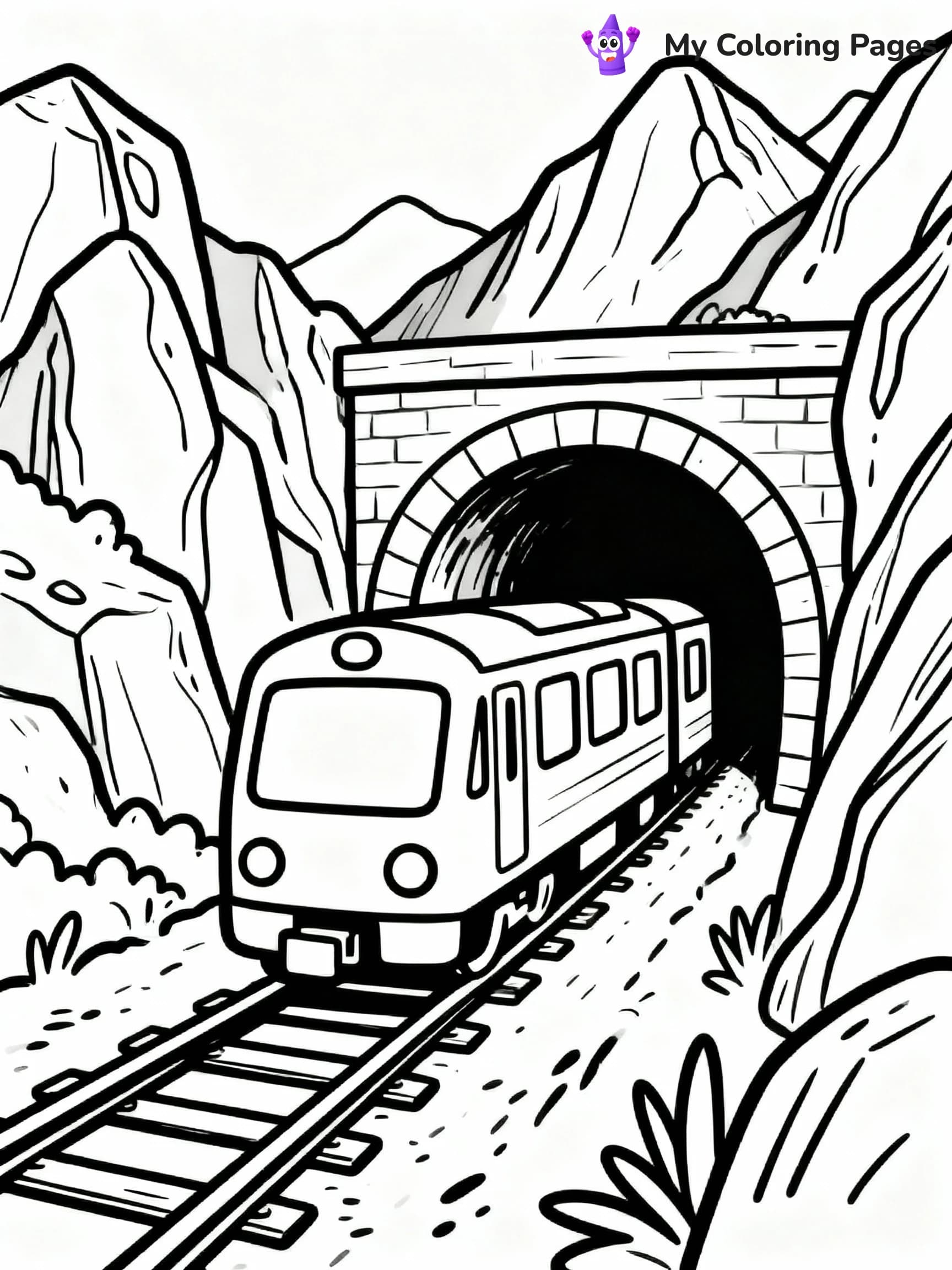 Train Coloring Pages - 12