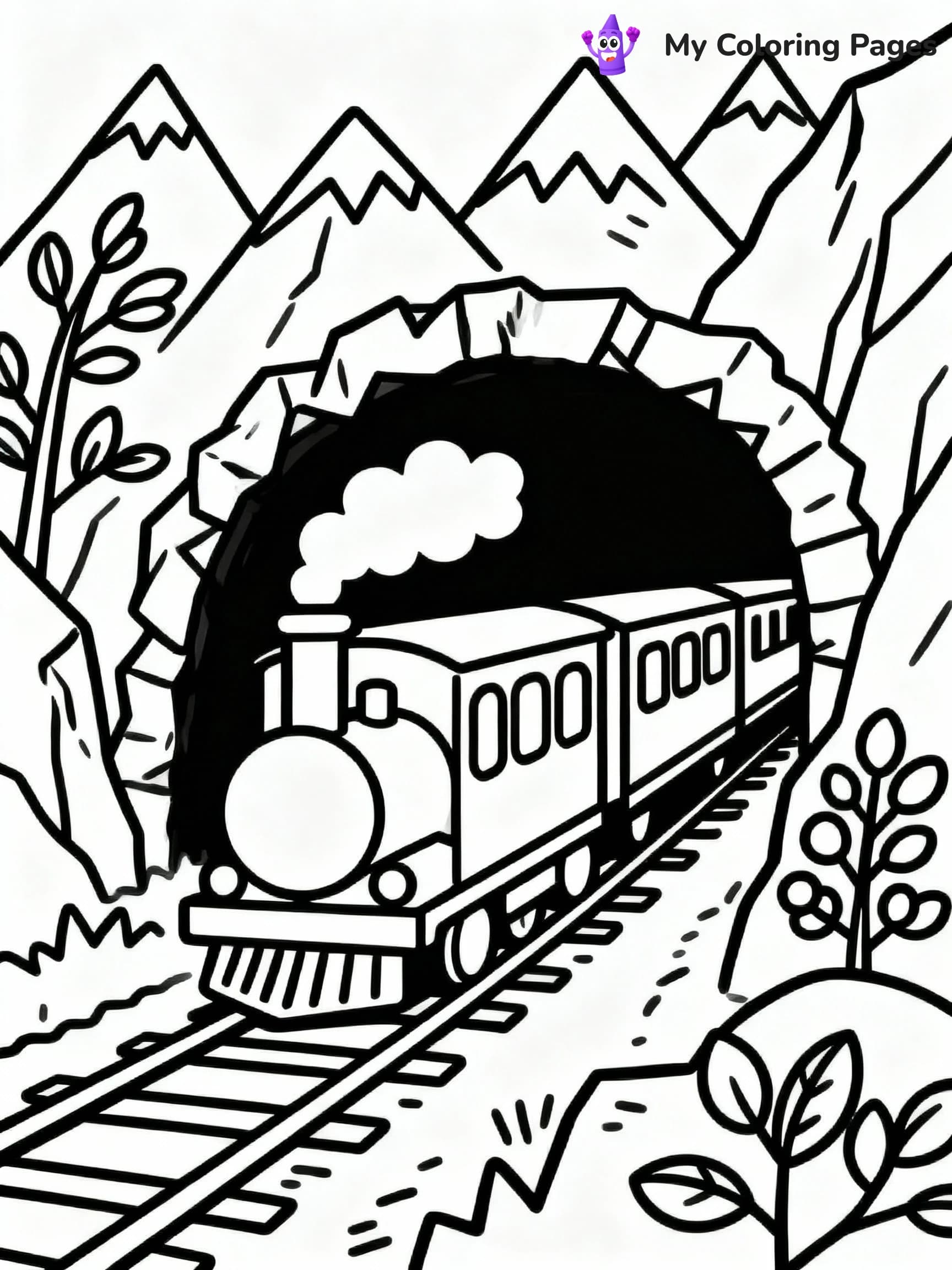 Train Coloring Pages - 9