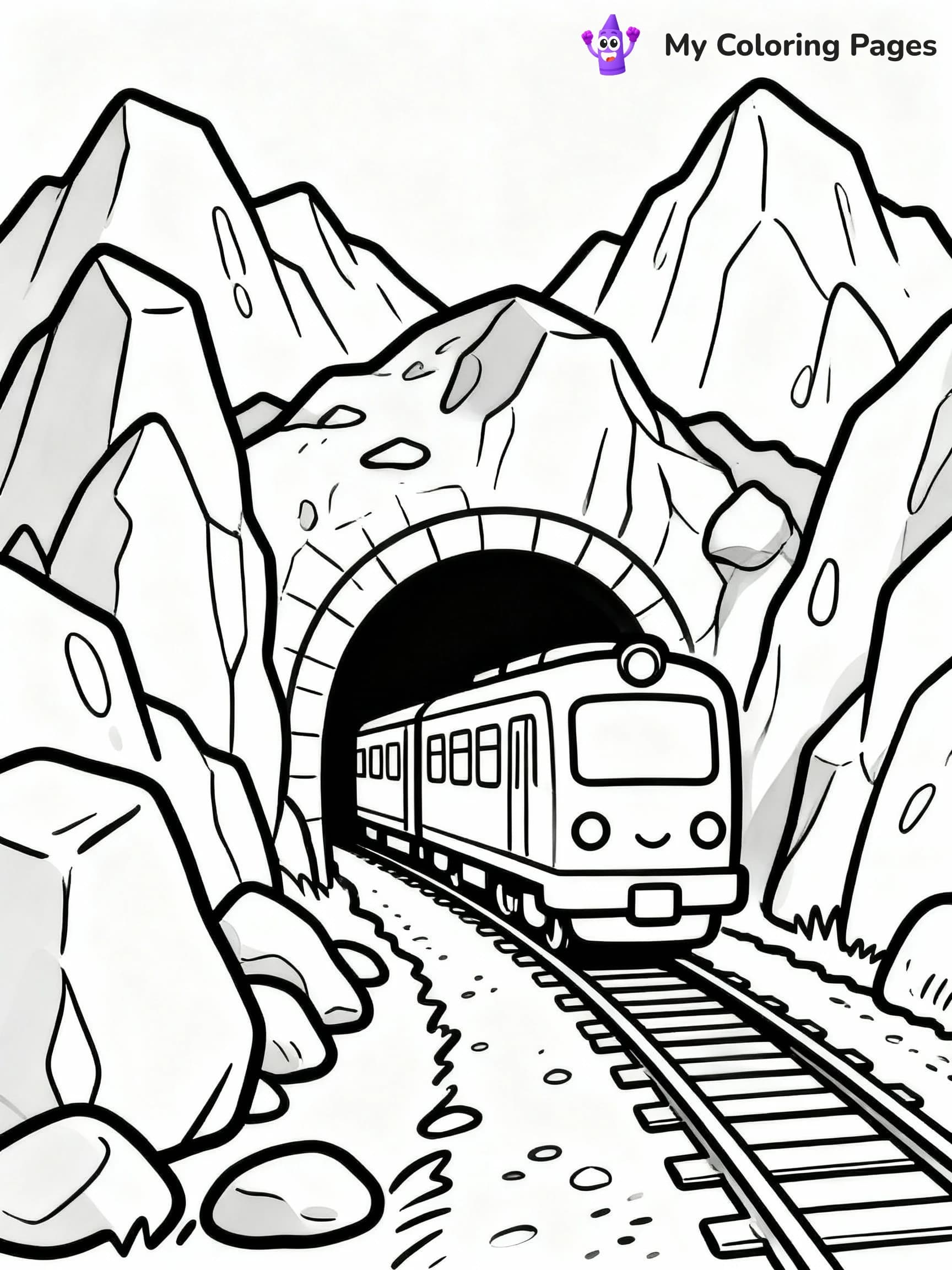 Train Coloring Pages - 1