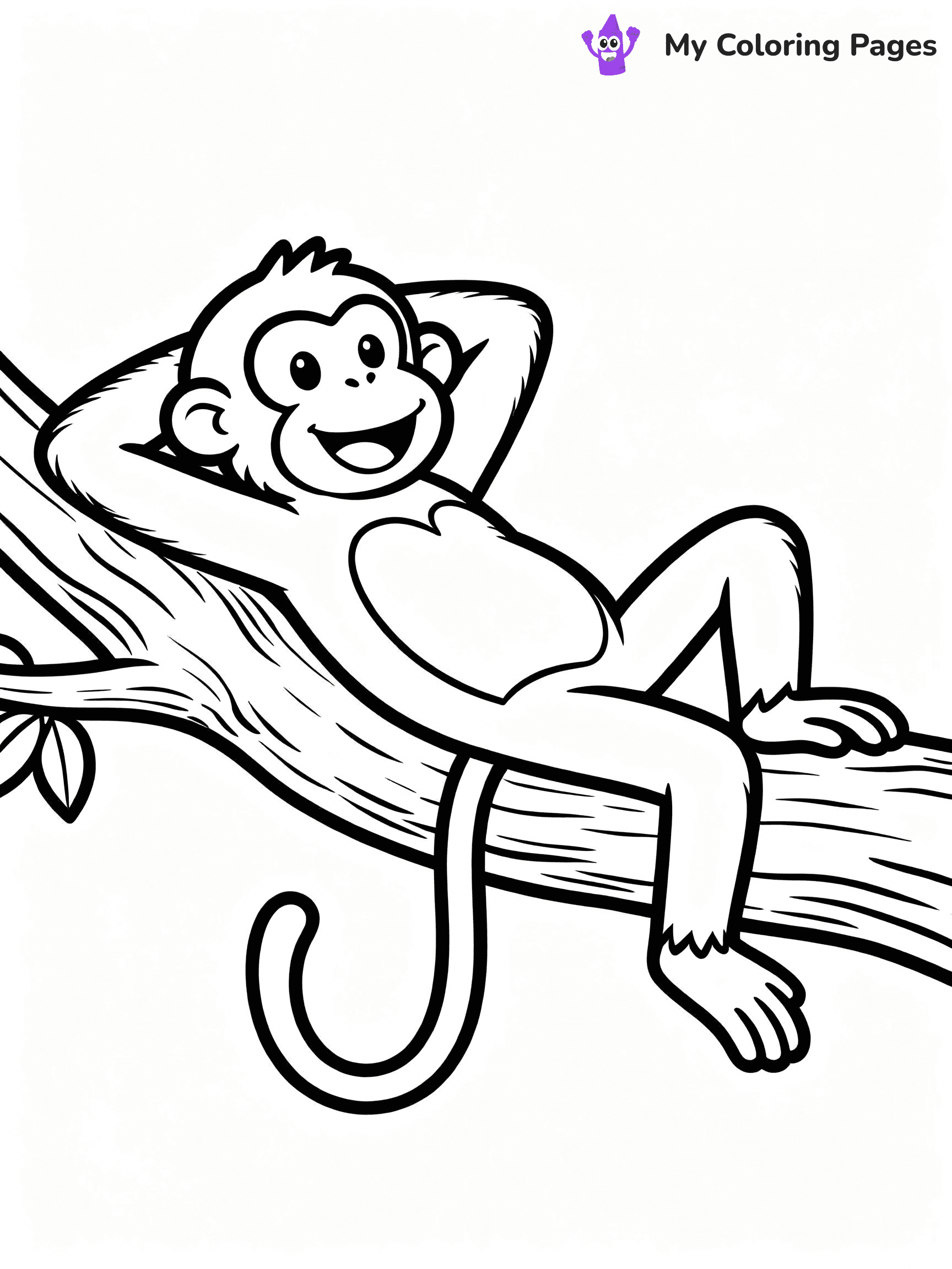 Monkey Coloring Pages - 5