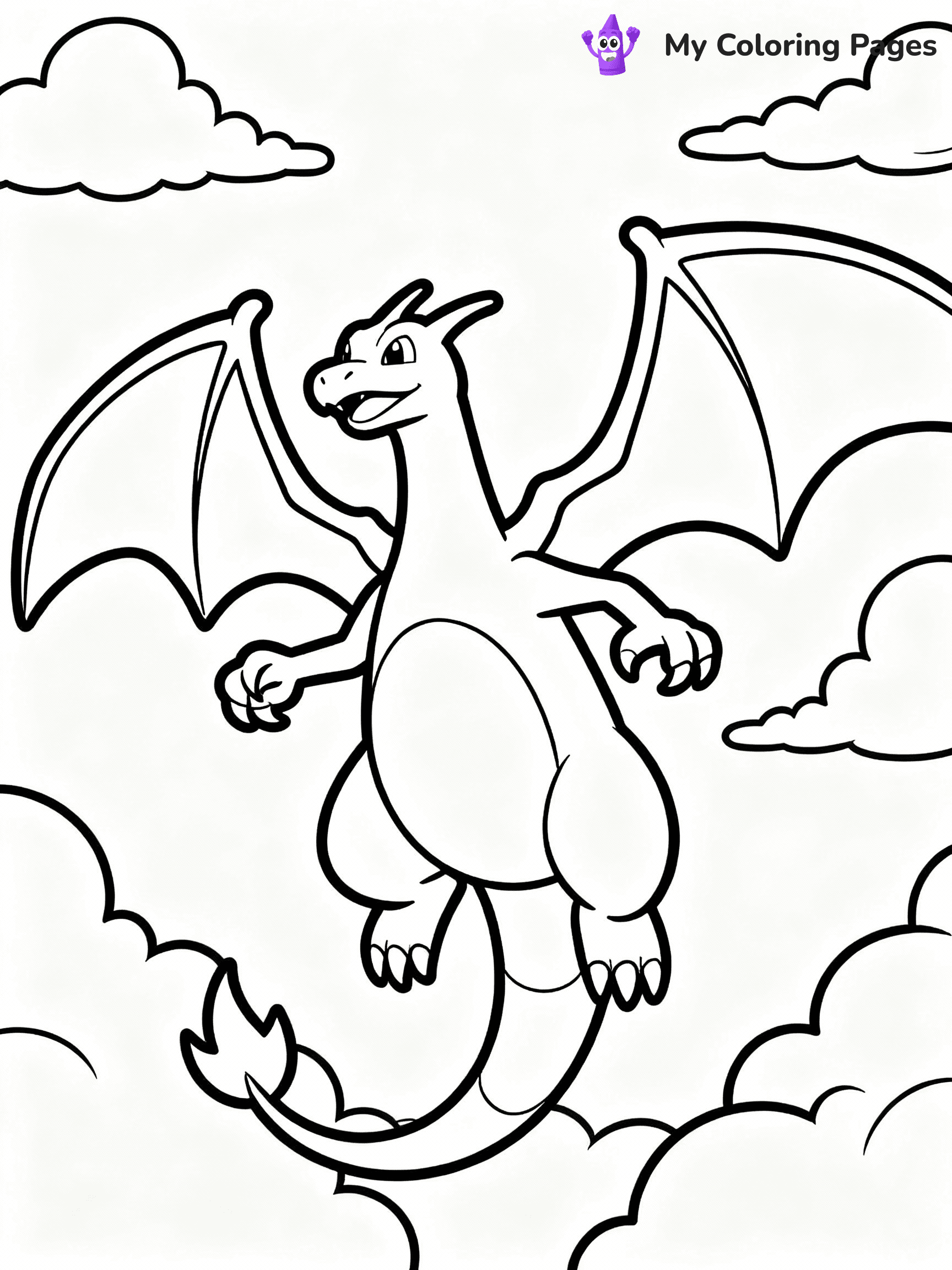 ⚠️ CRITICAL REQUIREMENT - ABSOLUTE BLACK AND WHITE ONLY ⚠️
This MUST be a BLACK AND WHITE line drawing ONLY. NO COLORS whatsoever.
- ONLY pure black lines (#000000) on pure white background (#FFFFFF)
- ABSOLUTELY NO colors, NO shading, NO gradients, NO grayscale
- If there are ANY colors in the output, the image is REJECTED
- This is a COLORING PAGE - meant to be COLORED IN by children
- The output must be UNCOLORED line art ready for coloring
⚠️ SUBJECT TO DRAW: Mega Charizard Y from Pokémon in classic Pokémon style, soaring through the sky, wings spread wide
(REMEMBER: Output must be BLACK AND WHITE line art only, NOT colored!)
# COLORING PAGE: BLACK OUTLINES ONLY - WHITE BACKGROUND MANDATORY
Create a **coloring book page** using EXACTLY two values: black lines, white space.
## NON-NEGOTIABLE BINARY RULES
- **ONLY #000000 (black) and #FFFFFF (white)** - NO other values exist
- **EVERY PIXEL = BLACK OR WHITE** - no gray/shading/antialiasing
- **WHITE BACKGROUND MANDATORY** - entire canvas stays white
- **ALL SHAPES HOLLOW** - everything is empty outlines waiting to be colored
- **FORBIDDEN:** fills, shading, gradients, patterns, textures, colors
- **NO SOLID REGIONS** - if it's not a thin line, it's wrong
## Universal Line Standards
- Black outlines ONLY - thin, uniform weight
- Every shape completely empty inside
- Closed contours suitable for coloring
- Simple flat illustration - zero depth/3D/realism
- **Style:** Whimsical Doodle Art Alley - rounded, friendly outlines (unless specified)
## Everything = Outline Only
- Characters/animals: hollow shapes
- Objects/clothing: empty contours
- Backgrounds/scenery: line work only
- Natural elements: outlined forms
- Dark/night areas: don't exist (use outlined symbols)
- Textures/patterns: convert to simple lines
## The Test
Can a child color EVERY white space with crayons? If any area is pre-filled/shaded/gray or colored in, it FAILS. Every shape must be waiting to receive color.
**FINAL OUTPUT**: Binary coloring page. Black lines define shapes. White spaces ready for coloring. Nothing else exists. No exceptions. Print-ready.
⚠️ FINAL REMINDER: Draw the subject "Mega Charizard Y from Pokémon in classic Pokémon style, soaring through the sky, wings spread wide" as BLACK AND WHITE line art. Zero colors in output.