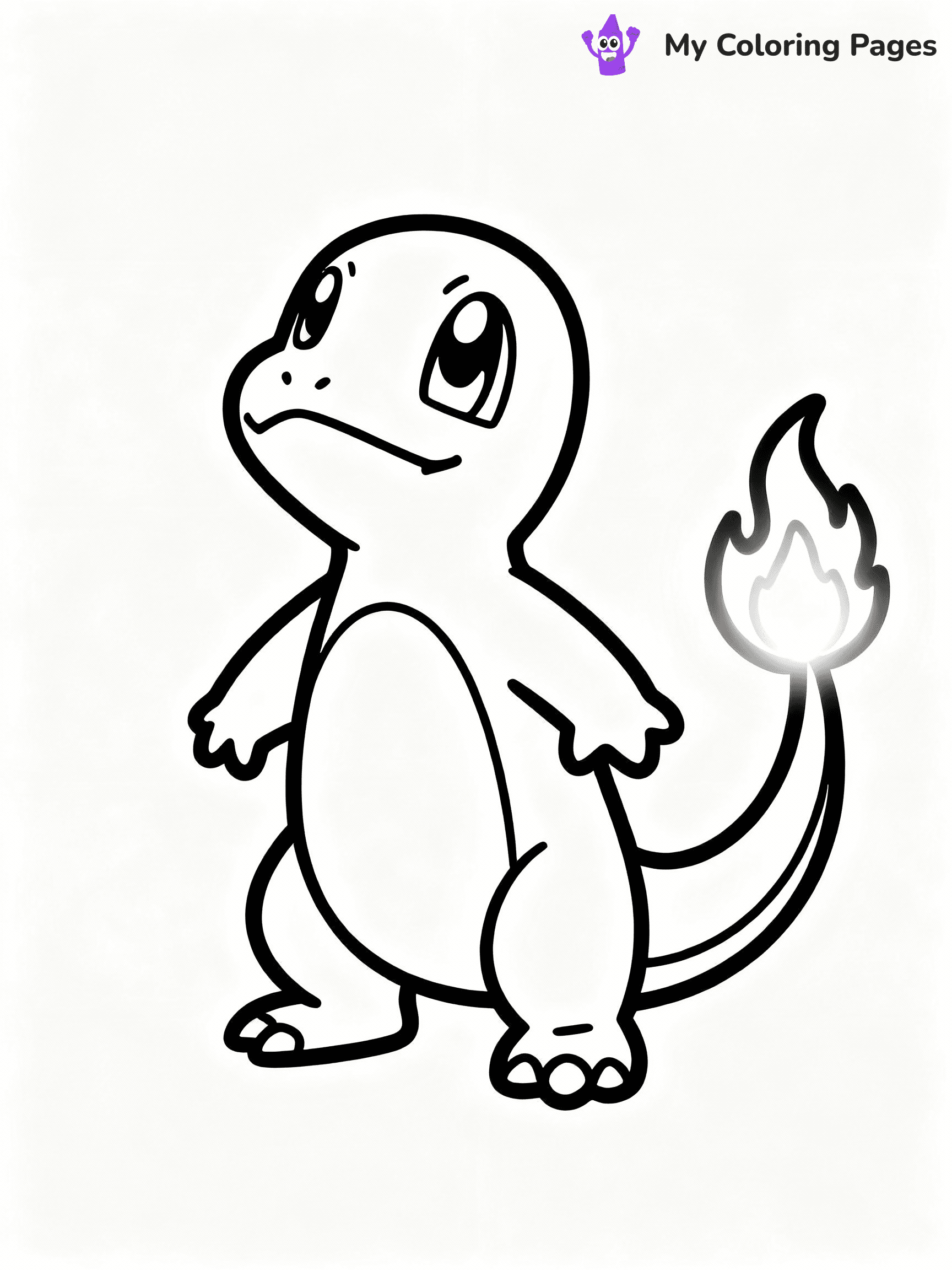 ⚠️ CRITICAL REQUIREMENT - ABSOLUTE BLACK AND WHITE ONLY ⚠️
This MUST be a BLACK AND WHITE line drawing ONLY. NO COLORS whatsoever.
- ONLY pure black lines (#000000) on pure white background (#FFFFFF)
- ABSOLUTELY NO colors, NO shading, NO gradients, NO grayscale
- If there are ANY colors in the output, the image is REJECTED
- This is a COLORING PAGE - meant to be COLORED IN by children
- The output must be UNCOLORED line art ready for coloring
⚠️ SUBJECT TO DRAW: Charmander from Pokémon in classic Pokémon style, looking up, flame on tail glowing brightly
(REMEMBER: Output must be BLACK AND WHITE line art only, NOT colored!)
# COLORING PAGE: BLACK OUTLINES ONLY - WHITE BACKGROUND MANDATORY
Create a **coloring book page** using EXACTLY two values: black lines, white space.
## NON-NEGOTIABLE BINARY RULES
- **ONLY #000000 (black) and #FFFFFF (white)** - NO other values exist
- **EVERY PIXEL = BLACK OR WHITE** - no gray/shading/antialiasing
- **WHITE BACKGROUND MANDATORY** - entire canvas stays white
- **ALL SHAPES HOLLOW** - everything is empty outlines waiting to be colored
- **FORBIDDEN:** fills, shading, gradients, patterns, textures, colors
- **NO SOLID REGIONS** - if it's not a thin line, it's wrong
## Universal Line Standards
- Black outlines ONLY - thin, uniform weight
- Every shape completely empty inside
- Closed contours suitable for coloring
- Simple flat illustration - zero depth/3D/realism
- **Style:** Whimsical Doodle Art Alley - rounded, friendly outlines (unless specified)
## Everything = Outline Only
- Characters/animals: hollow shapes
- Objects/clothing: empty contours
- Backgrounds/scenery: line work only
- Natural elements: outlined forms
- Dark/night areas: don't exist (use outlined symbols)
- Textures/patterns: convert to simple lines
## The Test
Can a child color EVERY white space with crayons? If any area is pre-filled/shaded/gray or colored in, it FAILS. Every shape must be waiting to receive color.
**FINAL OUTPUT**: Binary coloring page. Black lines define shapes. White spaces ready for coloring. Nothing else exists. No exceptions. Print-ready.
⚠️ FINAL REMINDER: Draw the subject "Charmander from Pokémon in classic Pokémon style, looking up, flame on tail glowing brightly" as BLACK AND WHITE line art. Zero colors in output.