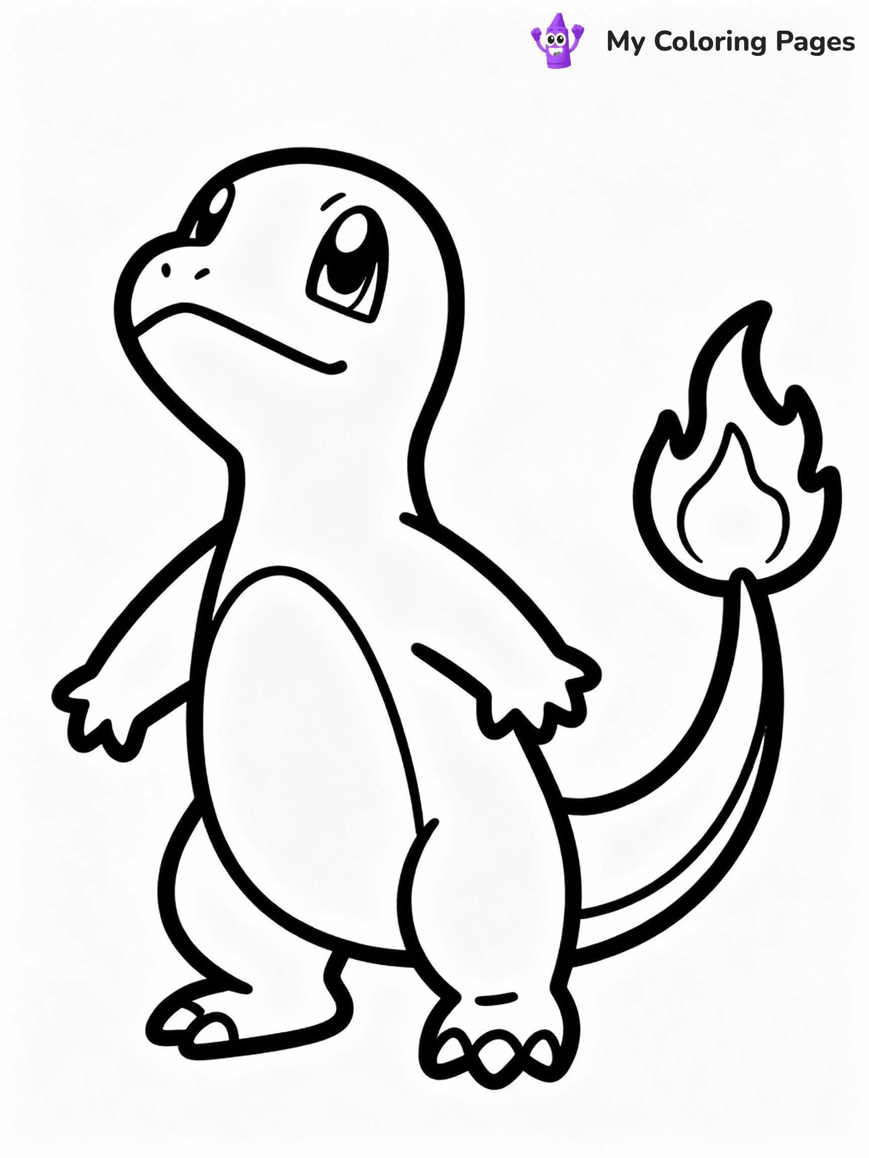 ⚠️ CRITICAL REQUIREMENT - ABSOLUTE BLACK AND WHITE ONLY ⚠️
This MUST be a BLACK AND WHITE line drawing ONLY. NO COLORS whatsoever.
- ONLY pure black lines (#000000) on pure white background (#FFFFFF)
- ABSOLUTELY NO colors, NO shading, NO gradients, NO grayscale
- If there are ANY colors in the output, the image is REJECTED
- This is a COLORING PAGE - meant to be COLORED IN by children
- The output must be UNCOLORED line art ready for coloring
⚠️ SUBJECT TO DRAW: Charmander from Pokémon in classic Pokémon style, looking up, flame on tail glowing brightly
(REMEMBER: Output must be BLACK AND WHITE line art only, NOT colored!)
# COLORING PAGE: BLACK OUTLINES ONLY - WHITE BACKGROUND MANDATORY
Create a **coloring book page** using EXACTLY two values: black lines, white space.
## NON-NEGOTIABLE BINARY RULES
- **ONLY #000000 (black) and #FFFFFF (white)** - NO other values exist
- **EVERY PIXEL = BLACK OR WHITE** - no gray/shading/antialiasing
- **WHITE BACKGROUND MANDATORY** - entire canvas stays white
- **ALL SHAPES HOLLOW** - everything is empty outlines waiting to be colored
- **FORBIDDEN:** fills, shading, gradients, patterns, textures, colors
- **NO SOLID REGIONS** - if it's not a thin line, it's wrong
## Universal Line Standards
- Black outlines ONLY - thin, uniform weight
- Every shape completely empty inside
- Closed contours suitable for coloring
- Simple flat illustration - zero depth/3D/realism
- **Style:** Whimsical Doodle Art Alley - rounded, friendly outlines (unless specified)
## Everything = Outline Only
- Characters/animals: hollow shapes
- Objects/clothing: empty contours
- Backgrounds/scenery: line work only
- Natural elements: outlined forms
- Dark/night areas: don't exist (use outlined symbols)
- Textures/patterns: convert to simple lines
## The Test
Can a child color EVERY white space with crayons? If any area is pre-filled/shaded/gray or colored in, it FAILS. Every shape must be waiting to receive color.
**FINAL OUTPUT**: Binary coloring page. Black lines define shapes. White spaces ready for coloring. Nothing else exists. No exceptions. Print-ready.
⚠️ FINAL REMINDER: Draw the subject "Charmander from Pokémon in classic Pokémon style, looking up, flame on tail glowing brightly" as BLACK AND WHITE line art. Zero colors in output.