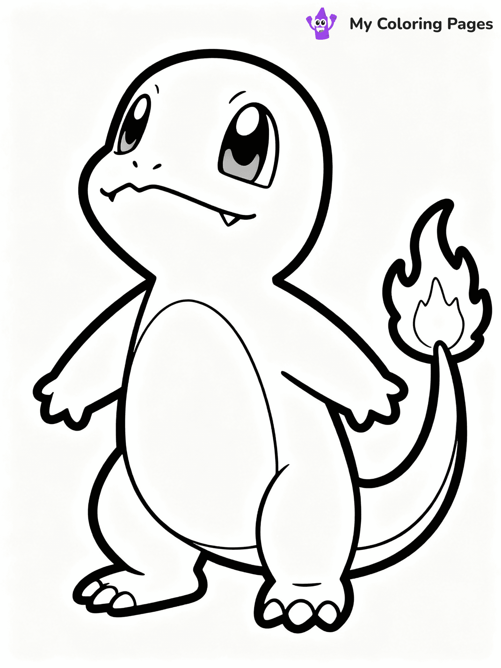 ⚠️ CRITICAL REQUIREMENT - ABSOLUTE BLACK AND WHITE ONLY ⚠️
This MUST be a BLACK AND WHITE line drawing ONLY. NO COLORS whatsoever.
- ONLY pure black lines (#000000) on pure white background (#FFFFFF)
- ABSOLUTELY NO colors, NO shading, NO gradients, NO grayscale
- If there are ANY colors in the output, the image is REJECTED
- This is a COLORING PAGE - meant to be COLORED IN by children
- The output must be UNCOLORED line art ready for coloring
⚠️ SUBJECT TO DRAW: Charmander from Pokémon in classic Pokémon style, looking up, flame on tail glowing brightly
(REMEMBER: Output must be BLACK AND WHITE line art only, NOT colored!)
# COLORING PAGE: BLACK OUTLINES ONLY - WHITE BACKGROUND MANDATORY
Create a **coloring book page** using EXACTLY two values: black lines, white space.
## NON-NEGOTIABLE BINARY RULES
- **ONLY #000000 (black) and #FFFFFF (white)** - NO other values exist
- **EVERY PIXEL = BLACK OR WHITE** - no gray/shading/antialiasing
- **WHITE BACKGROUND MANDATORY** - entire canvas stays white
- **ALL SHAPES HOLLOW** - everything is empty outlines waiting to be colored
- **FORBIDDEN:** fills, shading, gradients, patterns, textures, colors
- **NO SOLID REGIONS** - if it's not a thin line, it's wrong
## Universal Line Standards
- Black outlines ONLY - thin, uniform weight
- Every shape completely empty inside
- Closed contours suitable for coloring
- Simple flat illustration - zero depth/3D/realism
- **Style:** Whimsical Doodle Art Alley - rounded, friendly outlines (unless specified)
## Everything = Outline Only
- Characters/animals: hollow shapes
- Objects/clothing: empty contours
- Backgrounds/scenery: line work only
- Natural elements: outlined forms
- Dark/night areas: don't exist (use outlined symbols)
- Textures/patterns: convert to simple lines
## The Test
Can a child color EVERY white space with crayons? If any area is pre-filled/shaded/gray or colored in, it FAILS. Every shape must be waiting to receive color.
**FINAL OUTPUT**: Binary coloring page. Black lines define shapes. White spaces ready for coloring. Nothing else exists. No exceptions. Print-ready.
⚠️ FINAL REMINDER: Draw the subject "Charmander from Pokémon in classic Pokémon style, looking up, flame on tail glowing brightly" as BLACK AND WHITE line art. Zero colors in output.