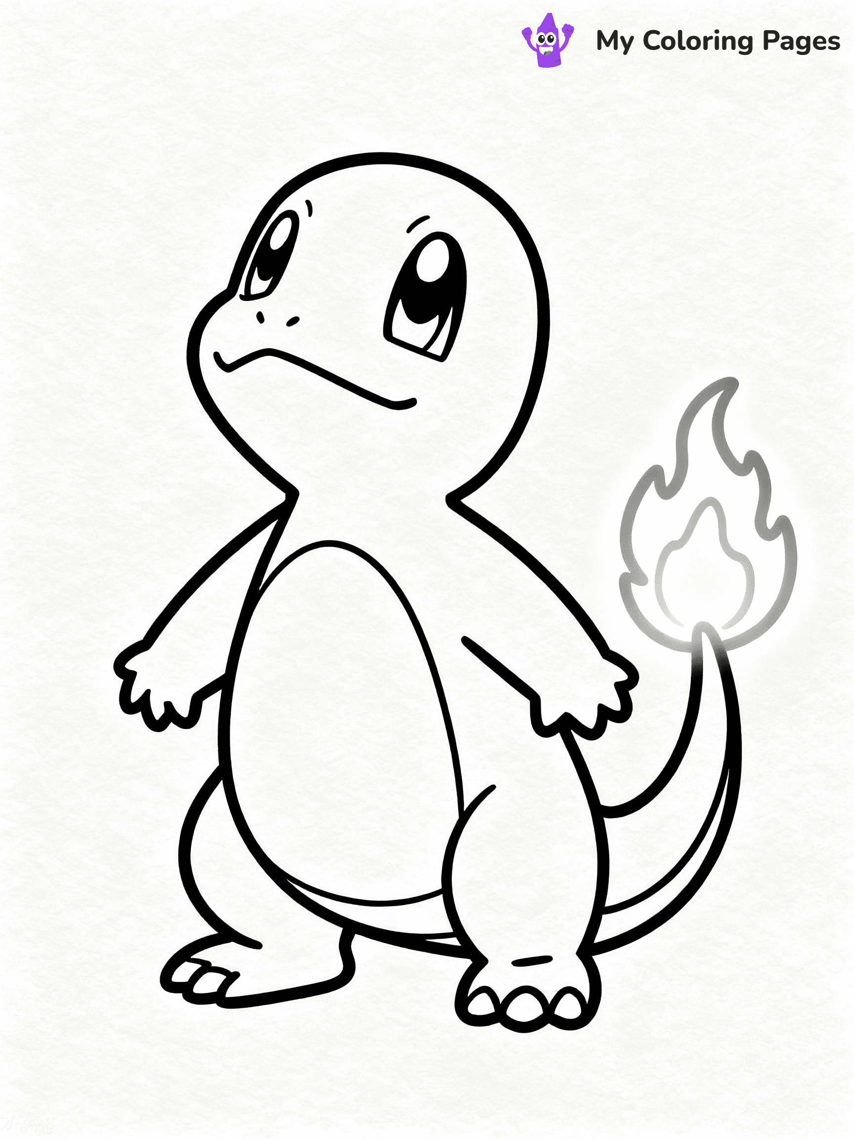 ⚠️ CRITICAL REQUIREMENT - ABSOLUTE BLACK AND WHITE ONLY ⚠️
This MUST be a BLACK AND WHITE line drawing ONLY. NO COLORS whatsoever.
- ONLY pure black lines (#000000) on pure white background (#FFFFFF)
- ABSOLUTELY NO colors, NO shading, NO gradients, NO grayscale
- If there are ANY colors in the output, the image is REJECTED
- This is a COLORING PAGE - meant to be COLORED IN by children
- The output must be UNCOLORED line art ready for coloring
⚠️ SUBJECT TO DRAW: Charmander from Pokémon in classic Pokémon style, looking up, flame on tail glowing brightly
(REMEMBER: Output must be BLACK AND WHITE line art only, NOT colored!)
# COLORING PAGE: BLACK OUTLINES ONLY - WHITE BACKGROUND MANDATORY
Create a **coloring book page** using EXACTLY two values: black lines, white space.
## NON-NEGOTIABLE BINARY RULES
- **ONLY #000000 (black) and #FFFFFF (white)** - NO other values exist
- **EVERY PIXEL = BLACK OR WHITE** - no gray/shading/antialiasing
- **WHITE BACKGROUND MANDATORY** - entire canvas stays white
- **ALL SHAPES HOLLOW** - everything is empty outlines waiting to be colored
- **FORBIDDEN:** fills, shading, gradients, patterns, textures, colors
- **NO SOLID REGIONS** - if it's not a thin line, it's wrong
## Universal Line Standards
- Black outlines ONLY - thin, uniform weight
- Every shape completely empty inside
- Closed contours suitable for coloring
- Simple flat illustration - zero depth/3D/realism
- **Style:** Whimsical Doodle Art Alley - rounded, friendly outlines (unless specified)
## Everything = Outline Only
- Characters/animals: hollow shapes
- Objects/clothing: empty contours
- Backgrounds/scenery: line work only
- Natural elements: outlined forms
- Dark/night areas: don't exist (use outlined symbols)
- Textures/patterns: convert to simple lines
## The Test
Can a child color EVERY white space with crayons? If any area is pre-filled/shaded/gray or colored in, it FAILS. Every shape must be waiting to receive color.
**FINAL OUTPUT**: Binary coloring page. Black lines define shapes. White spaces ready for coloring. Nothing else exists. No exceptions. Print-ready.
⚠️ FINAL REMINDER: Draw the subject "Charmander from Pokémon in classic Pokémon style, looking up, flame on tail glowing brightly" as BLACK AND WHITE line art. Zero colors in output.