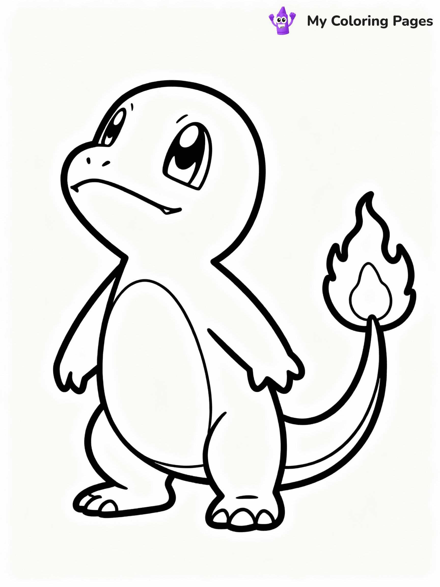 ⚠️ CRITICAL REQUIREMENT - ABSOLUTE BLACK AND WHITE ONLY ⚠️
This MUST be a BLACK AND WHITE line drawing ONLY. NO COLORS whatsoever.
- ONLY pure black lines (#000000) on pure white background (#FFFFFF)
- ABSOLUTELY NO colors, NO shading, NO gradients, NO grayscale
- If there are ANY colors in the output, the image is REJECTED
- This is a COLORING PAGE - meant to be COLORED IN by children
- The output must be UNCOLORED line art ready for coloring
⚠️ SUBJECT TO DRAW: Charmander from Pokémon in classic Pokémon style, looking up, flame on tail glowing brightly
(REMEMBER: Output must be BLACK AND WHITE line art only, NOT colored!)
# COLORING PAGE: BLACK OUTLINES ONLY - WHITE BACKGROUND MANDATORY
Create a **coloring book page** using EXACTLY two values: black lines, white space.
## NON-NEGOTIABLE BINARY RULES
- **ONLY #000000 (black) and #FFFFFF (white)** - NO other values exist
- **EVERY PIXEL = BLACK OR WHITE** - no gray/shading/antialiasing
- **WHITE BACKGROUND MANDATORY** - entire canvas stays white
- **ALL SHAPES HOLLOW** - everything is empty outlines waiting to be colored
- **FORBIDDEN:** fills, shading, gradients, patterns, textures, colors
- **NO SOLID REGIONS** - if it's not a thin line, it's wrong
## Universal Line Standards
- Black outlines ONLY - thin, uniform weight
- Every shape completely empty inside
- Closed contours suitable for coloring
- Simple flat illustration - zero depth/3D/realism
- **Style:** Whimsical Doodle Art Alley - rounded, friendly outlines (unless specified)
## Everything = Outline Only
- Characters/animals: hollow shapes
- Objects/clothing: empty contours
- Backgrounds/scenery: line work only
- Natural elements: outlined forms
- Dark/night areas: don't exist (use outlined symbols)
- Textures/patterns: convert to simple lines
## The Test
Can a child color EVERY white space with crayons? If any area is pre-filled/shaded/gray or colored in, it FAILS. Every shape must be waiting to receive color.
**FINAL OUTPUT**: Binary coloring page. Black lines define shapes. White spaces ready for coloring. Nothing else exists. No exceptions. Print-ready.
⚠️ FINAL REMINDER: Draw the subject "Charmander from Pokémon in classic Pokémon style, looking up, flame on tail glowing brightly" as BLACK AND WHITE line art. Zero colors in output.