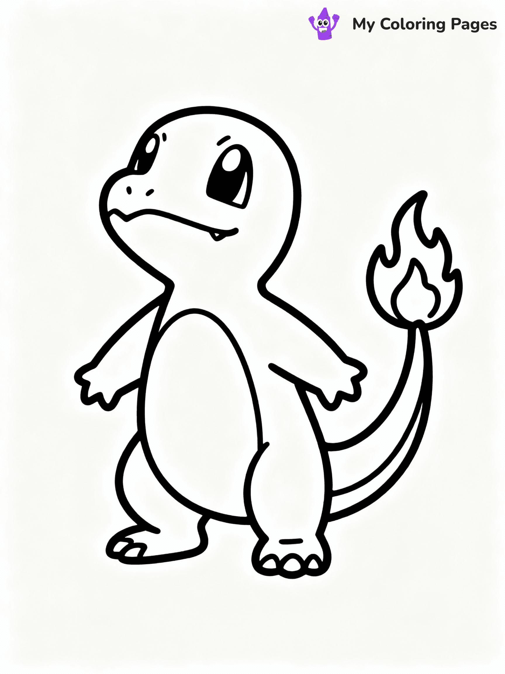 ⚠️ CRITICAL REQUIREMENT - ABSOLUTE BLACK AND WHITE ONLY ⚠️
This MUST be a BLACK AND WHITE line drawing ONLY. NO COLORS whatsoever.
- ONLY pure black lines (#000000) on pure white background (#FFFFFF)
- ABSOLUTELY NO colors, NO shading, NO gradients, NO grayscale
- If there are ANY colors in the output, the image is REJECTED
- This is a COLORING PAGE - meant to be COLORED IN by children
- The output must be UNCOLORED line art ready for coloring
⚠️ SUBJECT TO DRAW: Charmander from Pokémon in classic Pokémon style, looking up, flame on tail glowing brightly
(REMEMBER: Output must be BLACK AND WHITE line art only, NOT colored!)
# COLORING PAGE: BLACK OUTLINES ONLY - WHITE BACKGROUND MANDATORY
Create a **coloring book page** using EXACTLY two values: black lines, white space.
## NON-NEGOTIABLE BINARY RULES
- **ONLY #000000 (black) and #FFFFFF (white)** - NO other values exist
- **EVERY PIXEL = BLACK OR WHITE** - no gray/shading/antialiasing
- **WHITE BACKGROUND MANDATORY** - entire canvas stays white
- **ALL SHAPES HOLLOW** - everything is empty outlines waiting to be colored
- **FORBIDDEN:** fills, shading, gradients, patterns, textures, colors
- **NO SOLID REGIONS** - if it's not a thin line, it's wrong
## Universal Line Standards
- Black outlines ONLY - thin, uniform weight
- Every shape completely empty inside
- Closed contours suitable for coloring
- Simple flat illustration - zero depth/3D/realism
- **Style:** Whimsical Doodle Art Alley - rounded, friendly outlines (unless specified)
## Everything = Outline Only
- Characters/animals: hollow shapes
- Objects/clothing: empty contours
- Backgrounds/scenery: line work only
- Natural elements: outlined forms
- Dark/night areas: don't exist (use outlined symbols)
- Textures/patterns: convert to simple lines
## The Test
Can a child color EVERY white space with crayons? If any area is pre-filled/shaded/gray or colored in, it FAILS. Every shape must be waiting to receive color.
**FINAL OUTPUT**: Binary coloring page. Black lines define shapes. White spaces ready for coloring. Nothing else exists. No exceptions. Print-ready.
⚠️ FINAL REMINDER: Draw the subject "Charmander from Pokémon in classic Pokémon style, looking up, flame on tail glowing brightly" as BLACK AND WHITE line art. Zero colors in output.