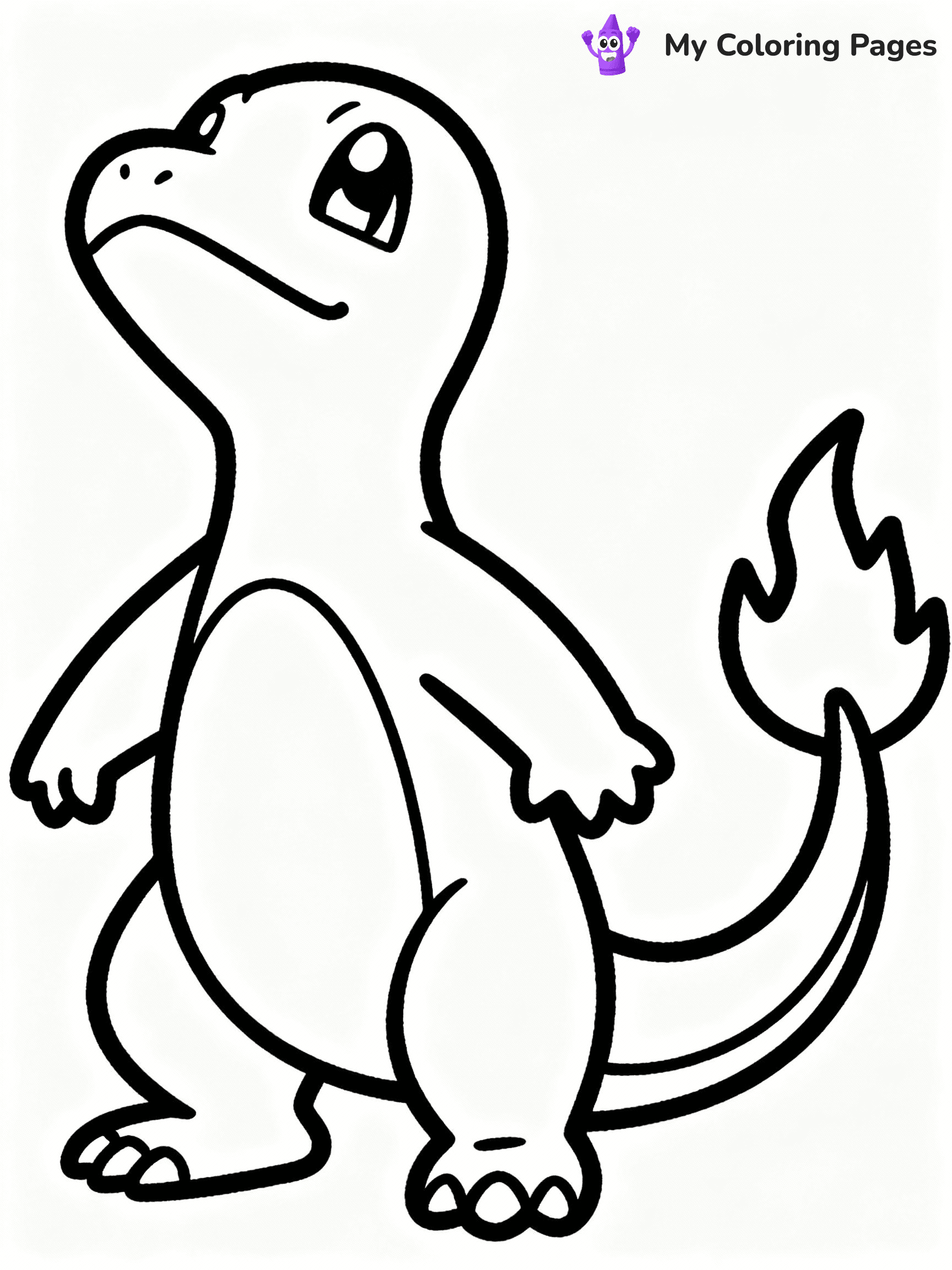 ⚠️ CRITICAL REQUIREMENT - ABSOLUTE BLACK AND WHITE ONLY ⚠️
This MUST be a BLACK AND WHITE line drawing ONLY. NO COLORS whatsoever.
- ONLY pure black lines (#000000) on pure white background (#FFFFFF)
- ABSOLUTELY NO colors, NO shading, NO gradients, NO grayscale
- If there are ANY colors in the output, the image is REJECTED
- This is a COLORING PAGE - meant to be COLORED IN by children
- The output must be UNCOLORED line art ready for coloring
⚠️ SUBJECT TO DRAW: Charmander from Pokémon in classic Pokémon style, looking up, flame on tail glowing brightly
(REMEMBER: Output must be BLACK AND WHITE line art only, NOT colored!)
# COLORING PAGE: BLACK OUTLINES ONLY - WHITE BACKGROUND MANDATORY
Create a **coloring book page** using EXACTLY two values: black lines, white space.
## NON-NEGOTIABLE BINARY RULES
- **ONLY #000000 (black) and #FFFFFF (white)** - NO other values exist
- **EVERY PIXEL = BLACK OR WHITE** - no gray/shading/antialiasing
- **WHITE BACKGROUND MANDATORY** - entire canvas stays white
- **ALL SHAPES HOLLOW** - everything is empty outlines waiting to be colored
- **FORBIDDEN:** fills, shading, gradients, patterns, textures, colors
- **NO SOLID REGIONS** - if it's not a thin line, it's wrong
## Universal Line Standards
- Black outlines ONLY - thin, uniform weight
- Every shape completely empty inside
- Closed contours suitable for coloring
- Simple flat illustration - zero depth/3D/realism
- **Style:** Whimsical Doodle Art Alley - rounded, friendly outlines (unless specified)
## Everything = Outline Only
- Characters/animals: hollow shapes
- Objects/clothing: empty contours
- Backgrounds/scenery: line work only
- Natural elements: outlined forms
- Dark/night areas: don't exist (use outlined symbols)
- Textures/patterns: convert to simple lines
## The Test
Can a child color EVERY white space with crayons? If any area is pre-filled/shaded/gray or colored in, it FAILS. Every shape must be waiting to receive color.
**FINAL OUTPUT**: Binary coloring page. Black lines define shapes. White spaces ready for coloring. Nothing else exists. No exceptions. Print-ready.
⚠️ FINAL REMINDER: Draw the subject "Charmander from Pokémon in classic Pokémon style, looking up, flame on tail glowing brightly" as BLACK AND WHITE line art. Zero colors in output.