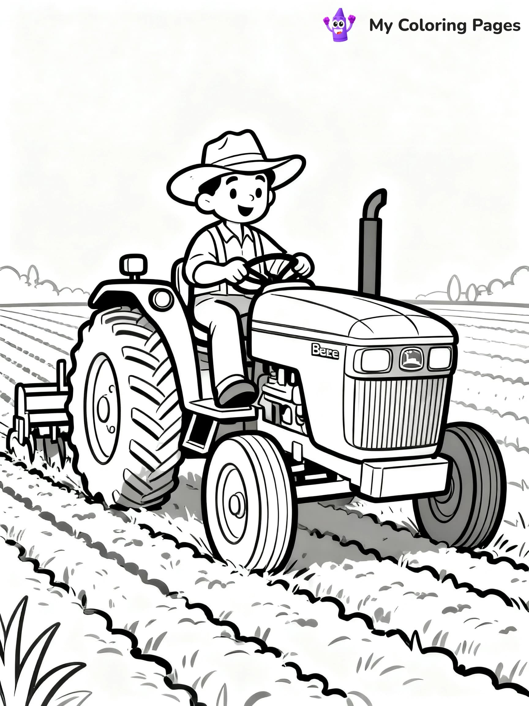 John Deere Tractor Coloring Pages - 24
