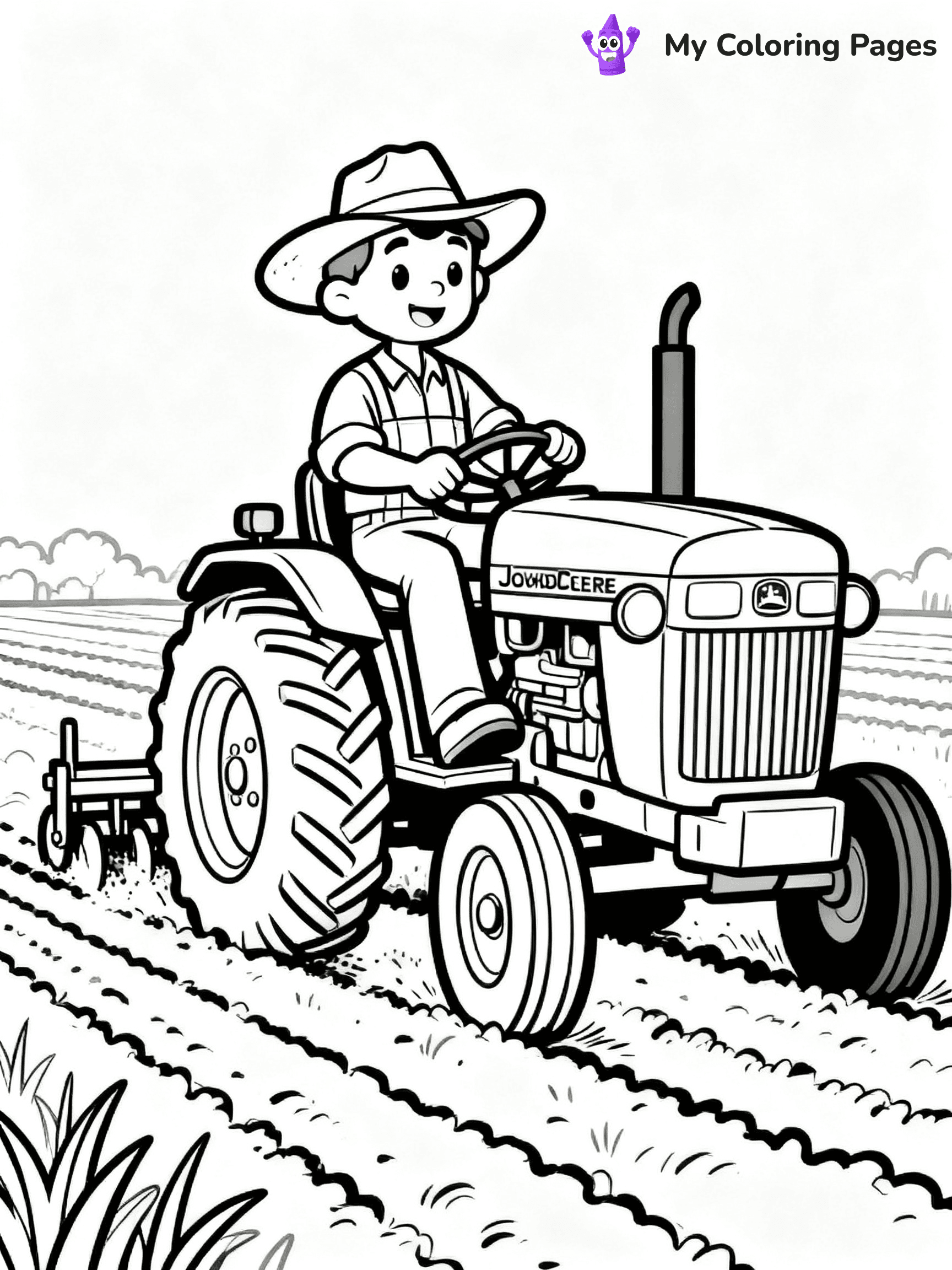 John Deere Tractor Coloring Pages - 23