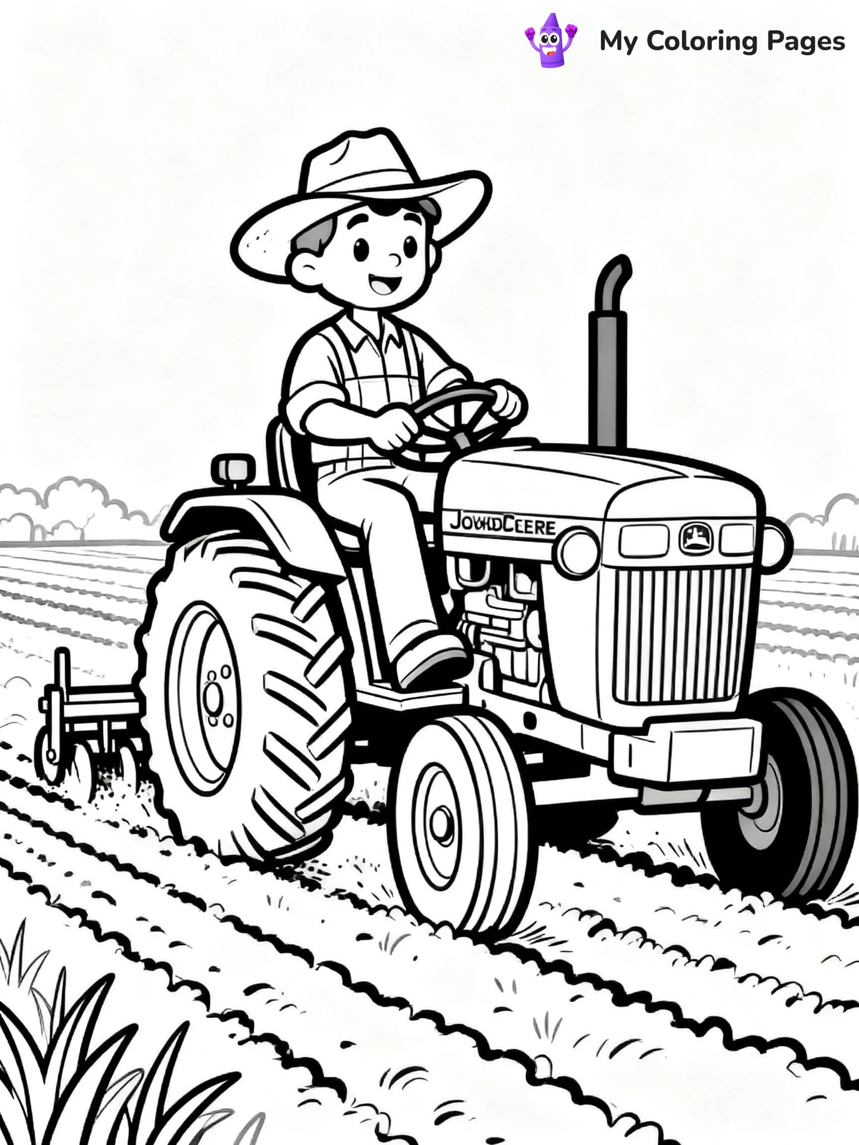 John Deere Tractor Coloring Pages - 22