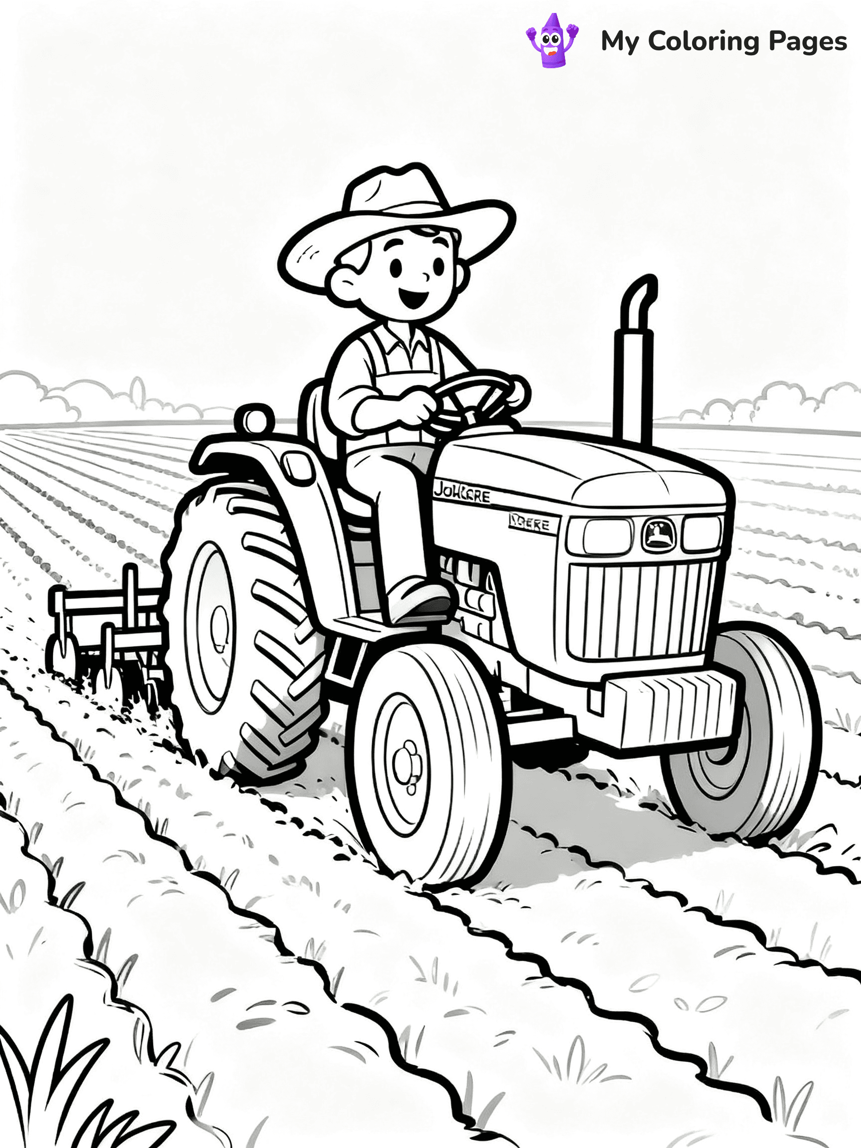 John Deere Tractor Coloring Pages - 22