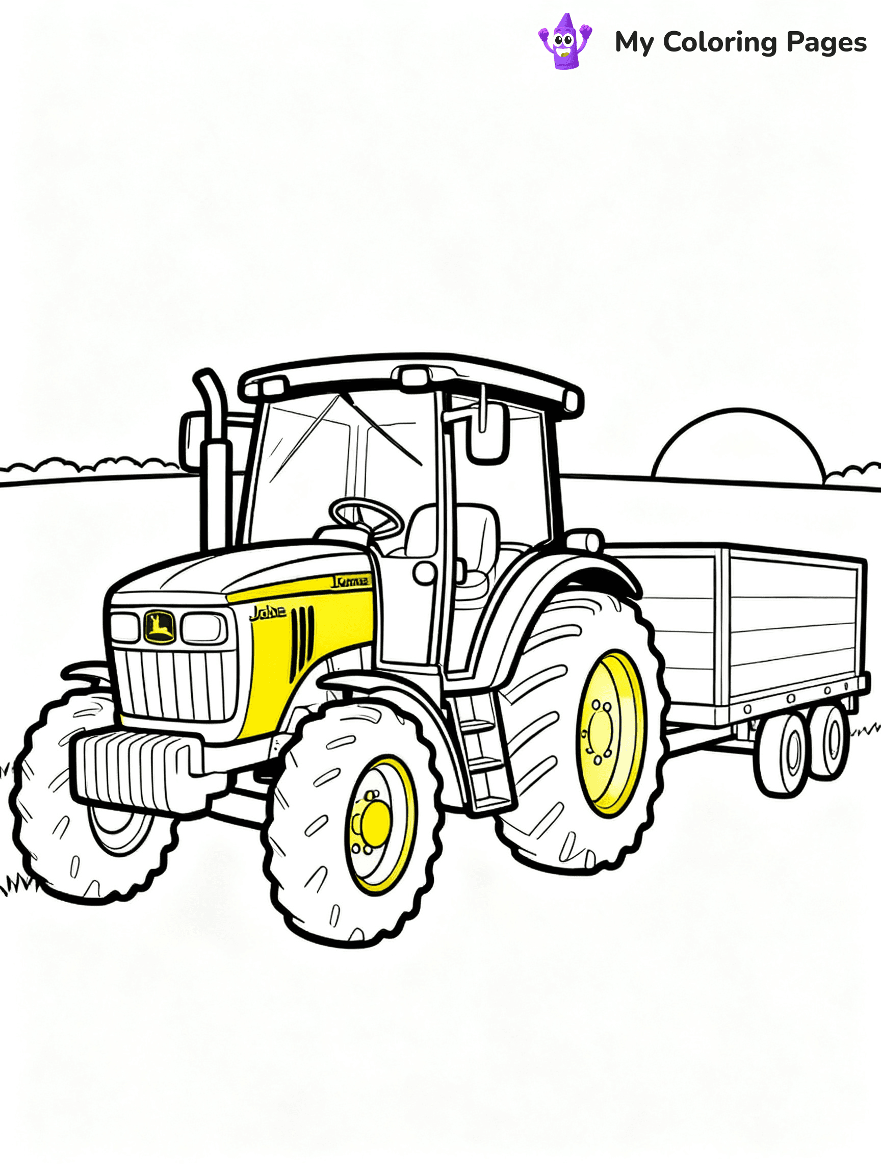 John Deere Tractor Coloring Pages - 21