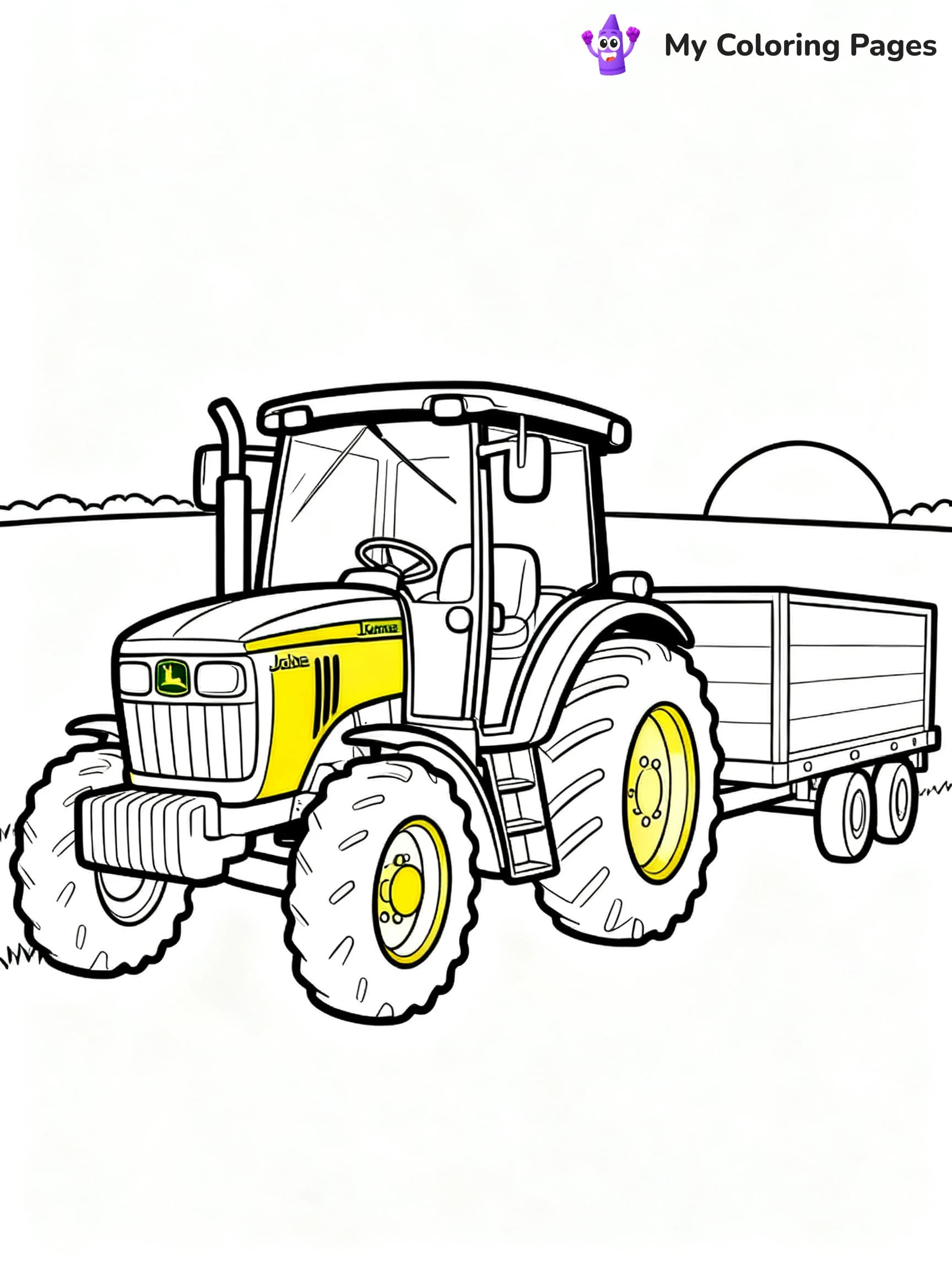 John Deere Tractor Coloring Pages - 20