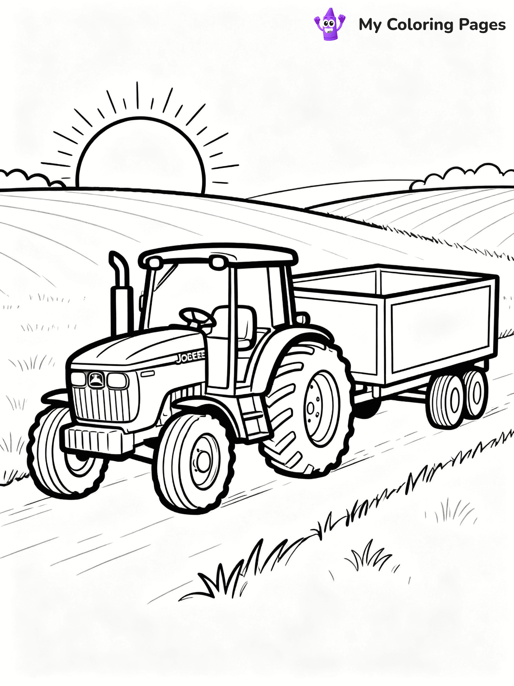 John Deere Tractor Coloring Pages - 20