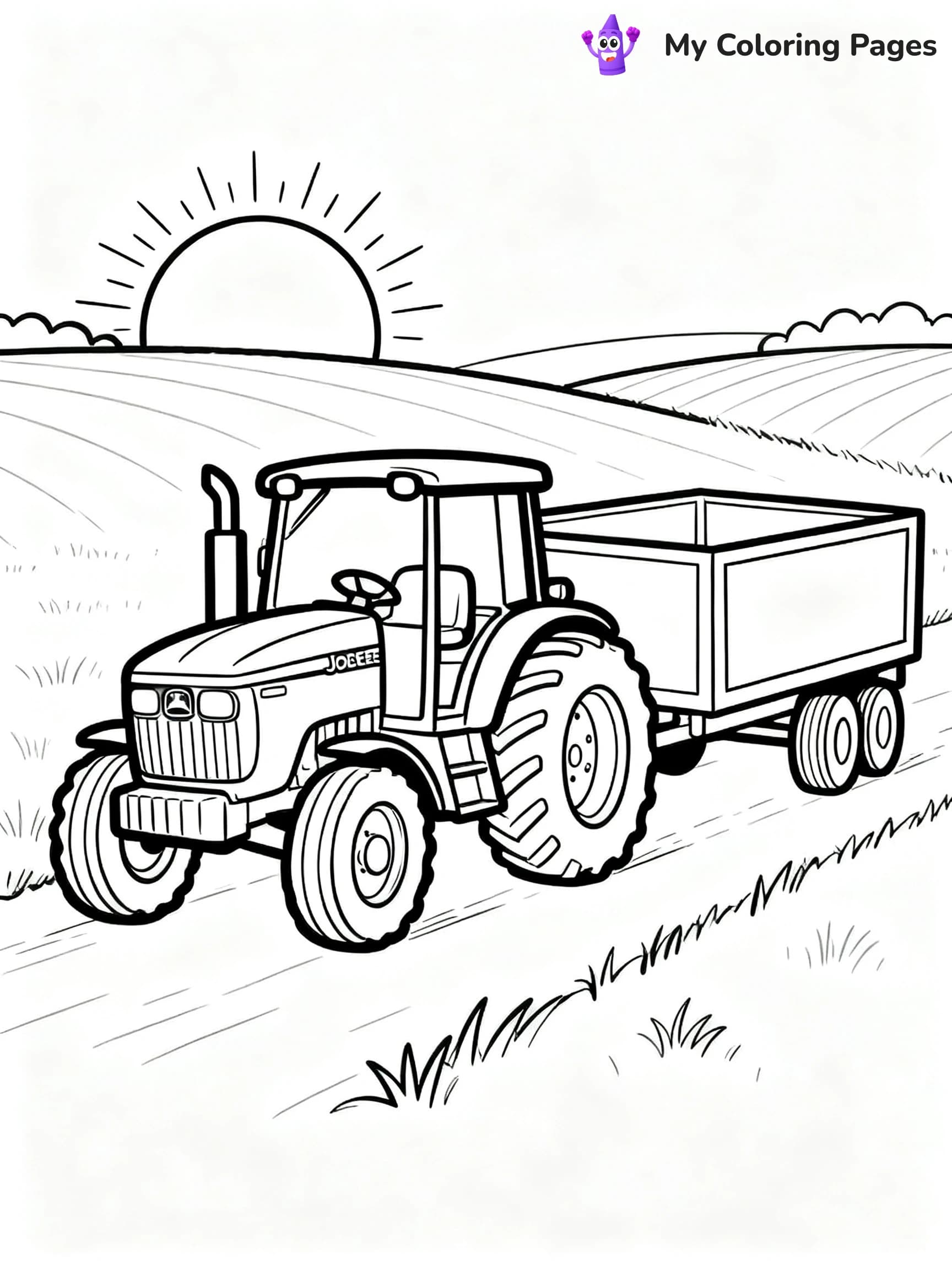 John Deere Tractor Coloring Pages - 19