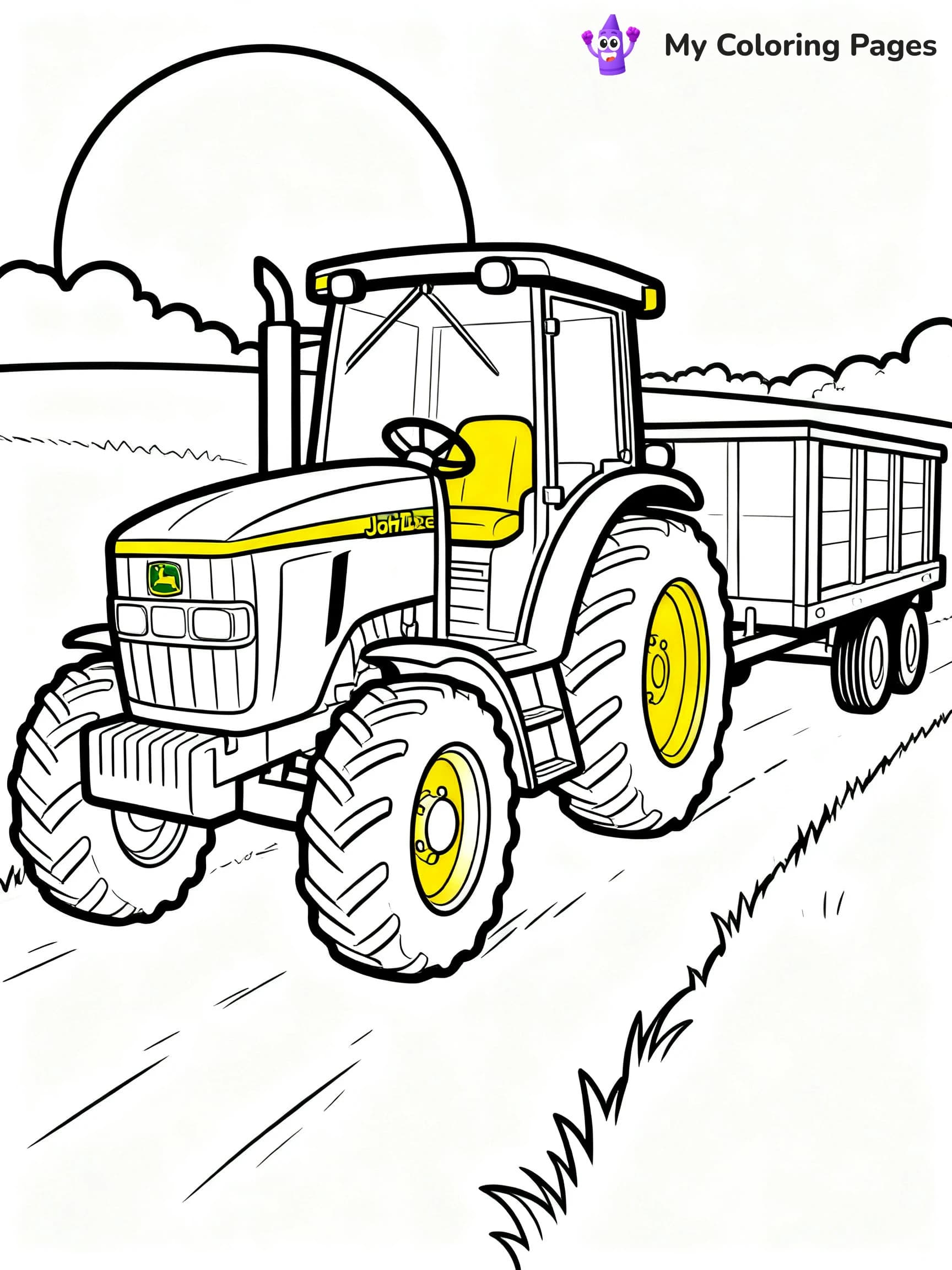 John Deere Tractor Coloring Pages - 17