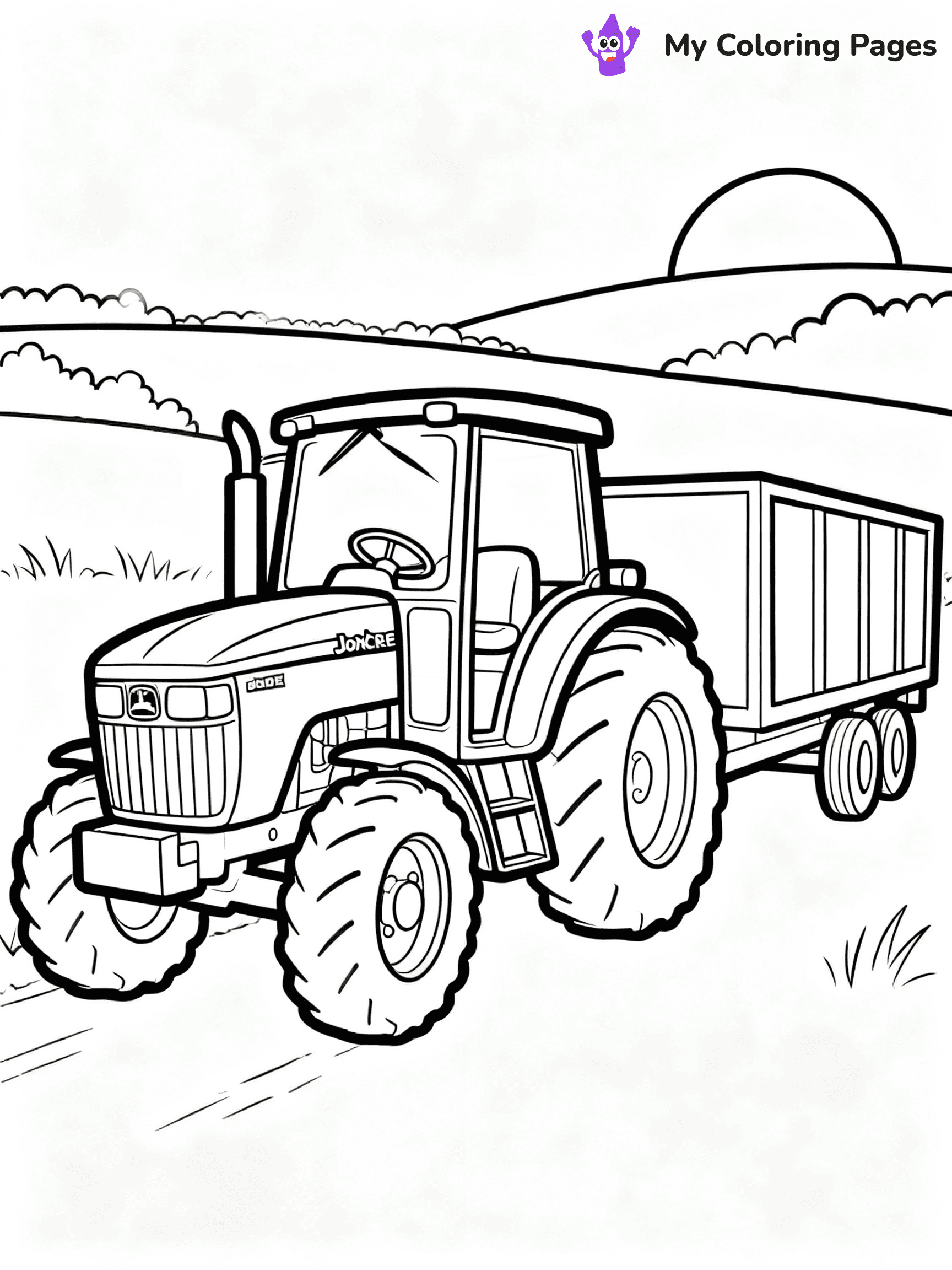John Deere Tractor Coloring Pages - 17
