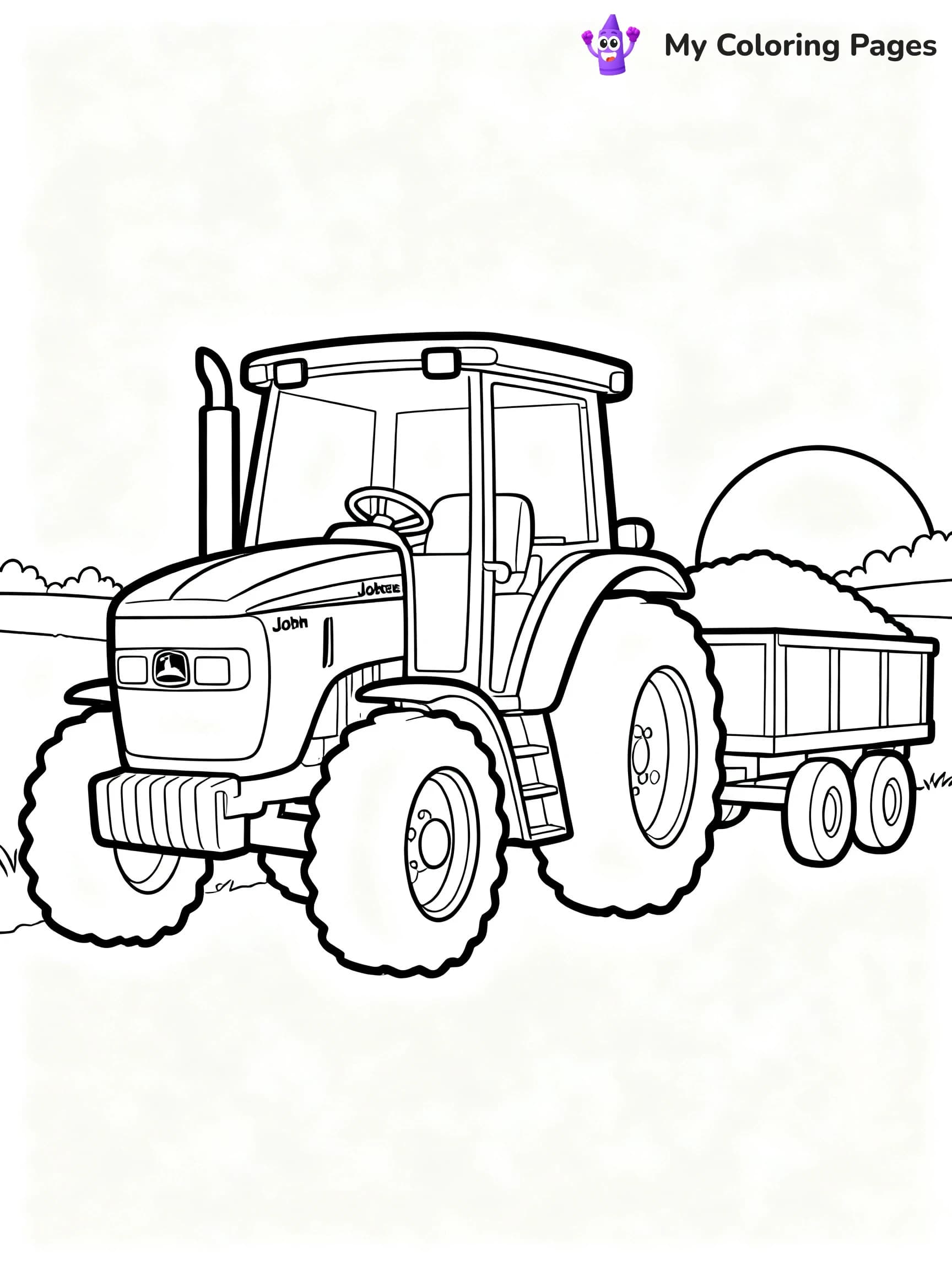 John Deere Tractor Coloring Pages - 15
